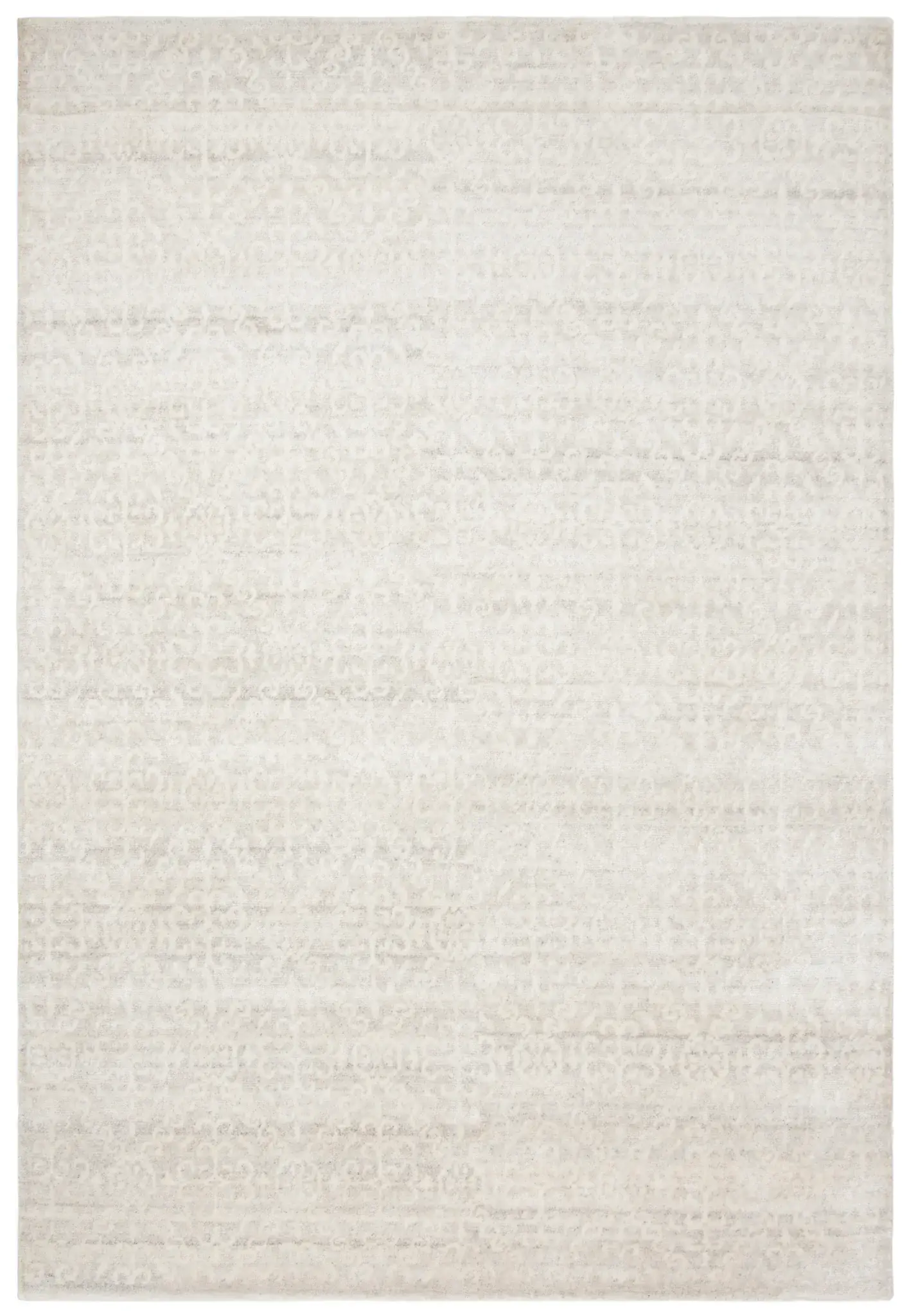 Tibetan Erased Scroll Hand-Knotted Viscose Rug