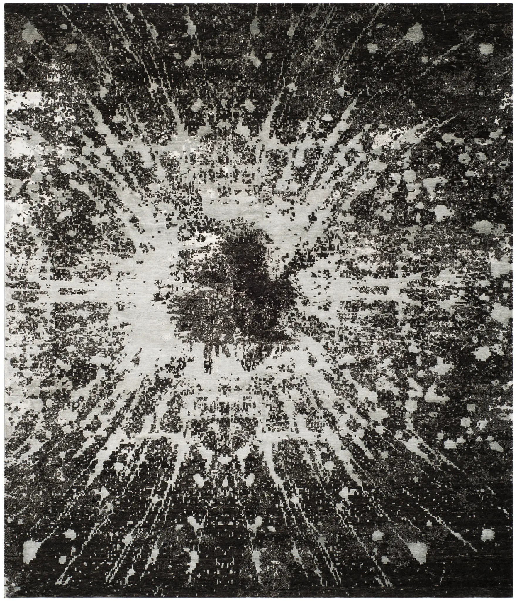 Tibetan Starburst Hand-Knotted Rug