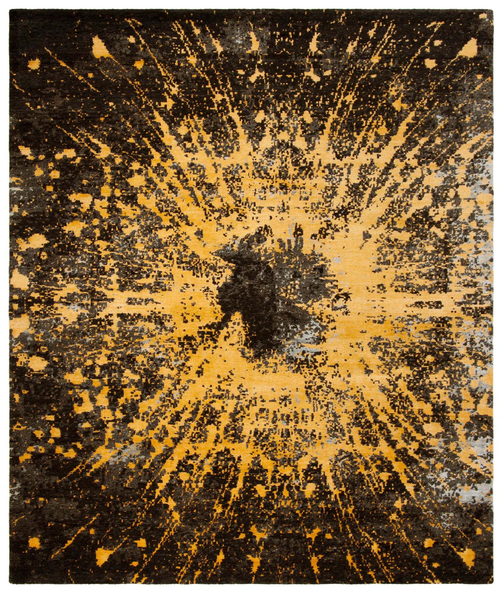 Tibetan Starburst Hand-Knotted Rug