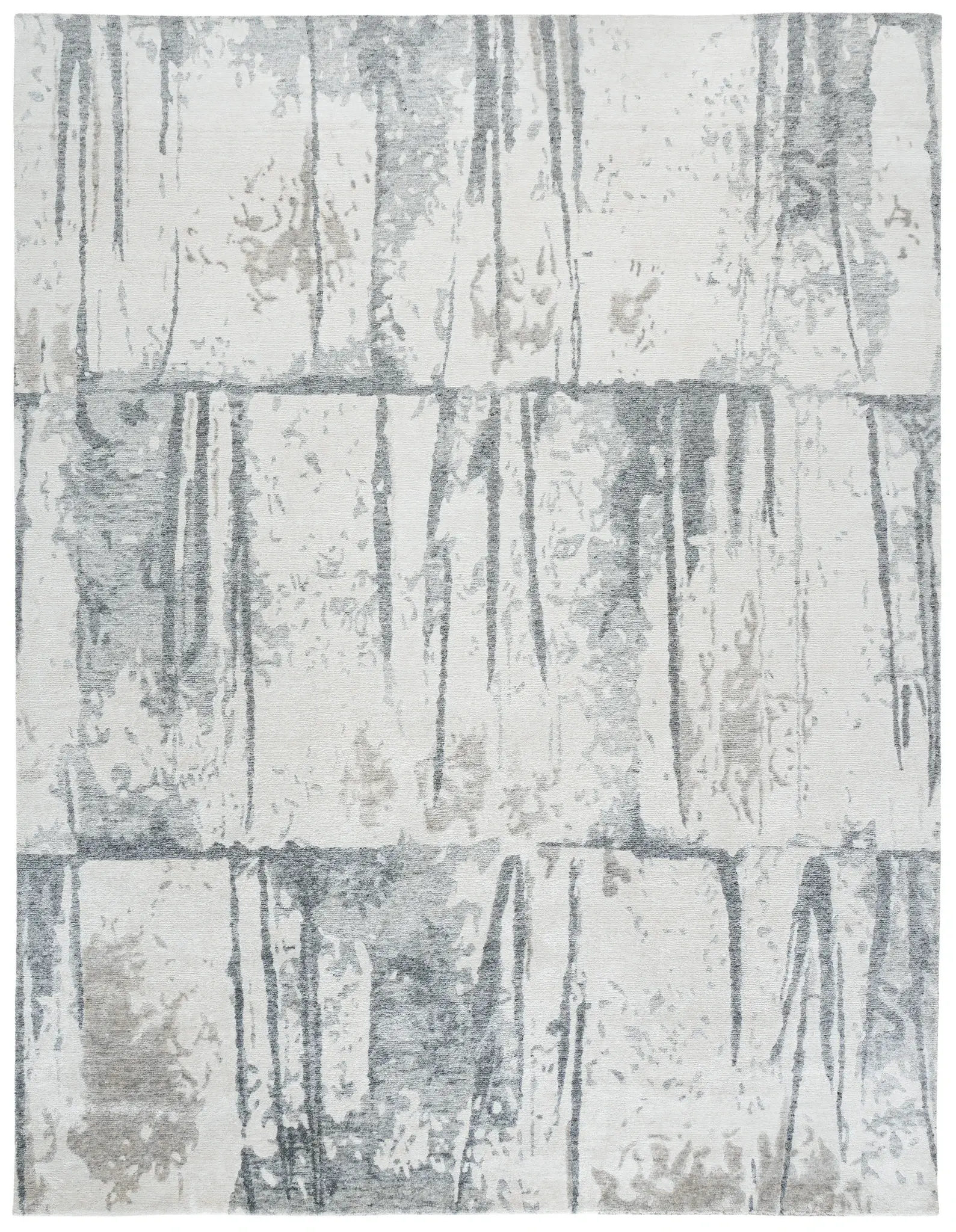 Tibetan Painterly Stripe Hand-Knotted Rug