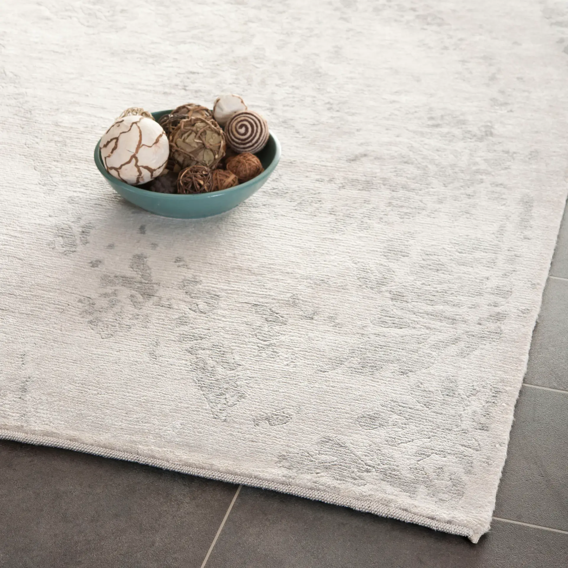 Tibetan Eroded Damask Hand-Knotted Rug