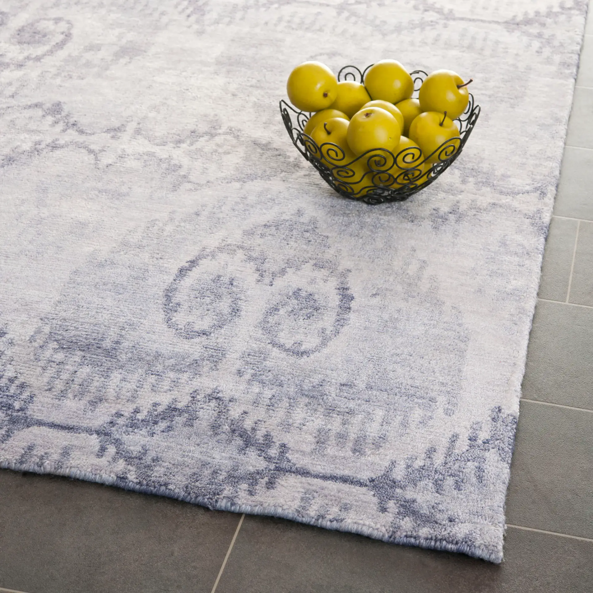 Tibetan Blurred Medallion Hand-Knotted Rug