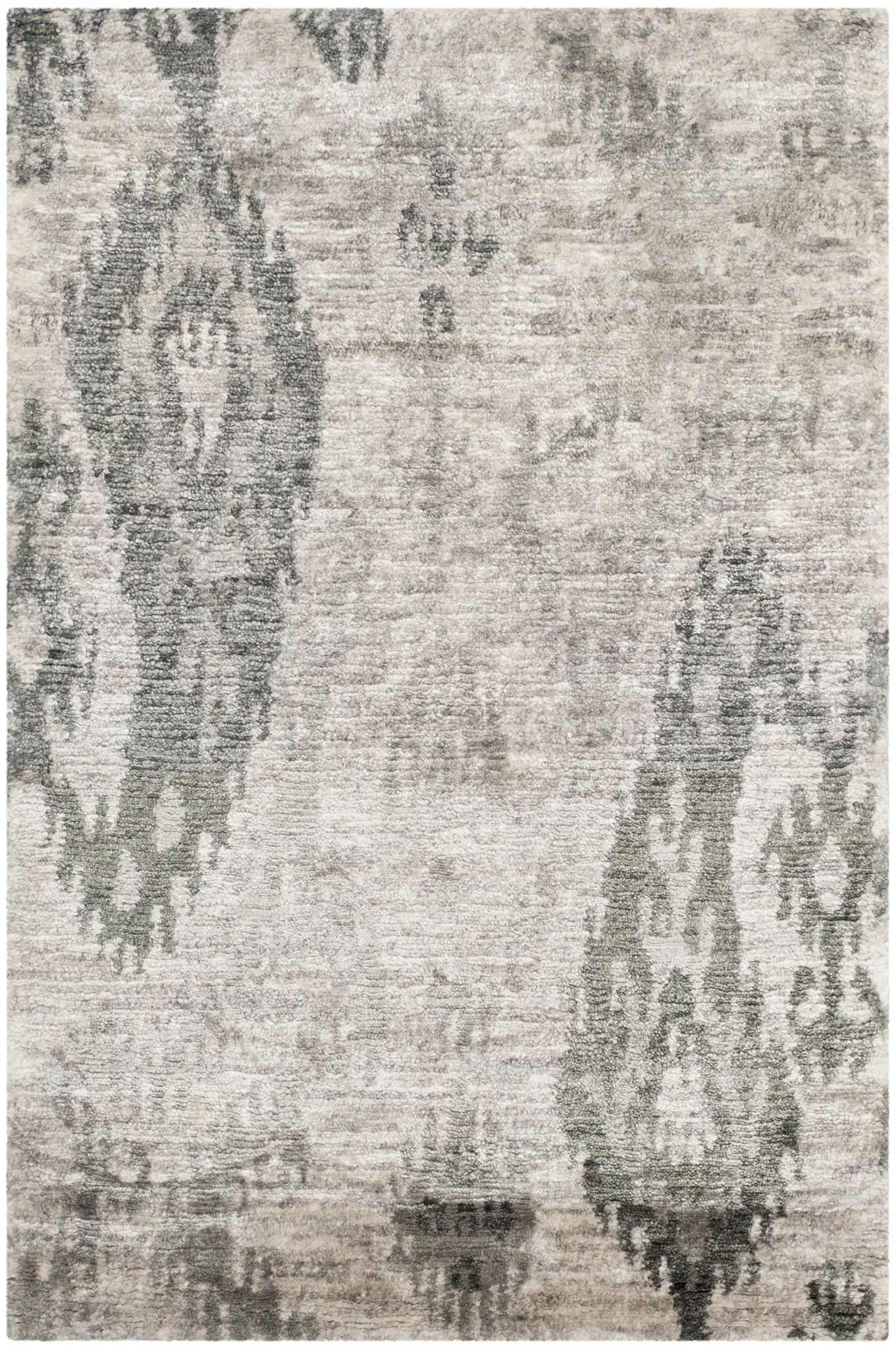Tibetan Ikat Hand-Knotted Rug