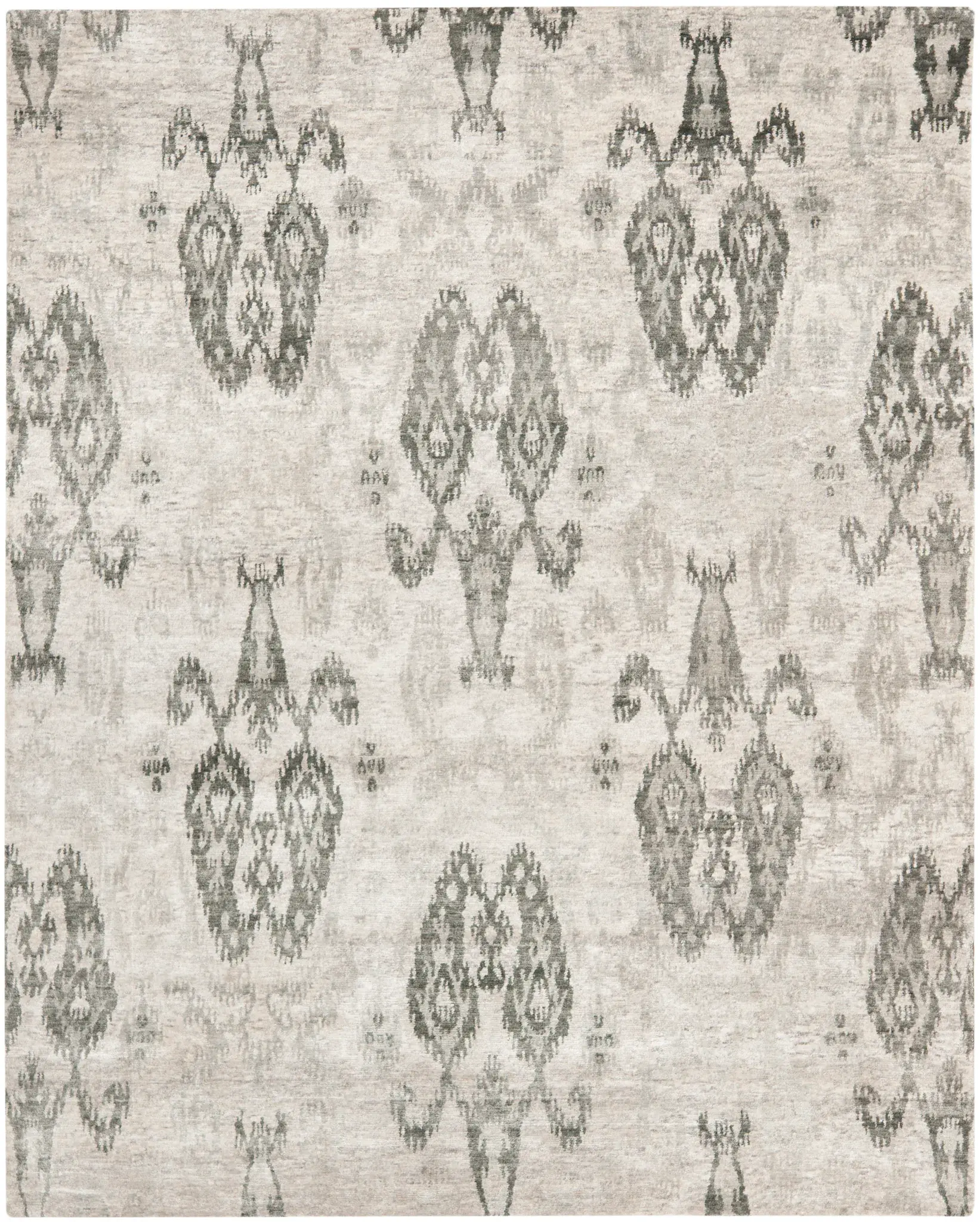 Tibetan Ikat Hand-Knotted Rug