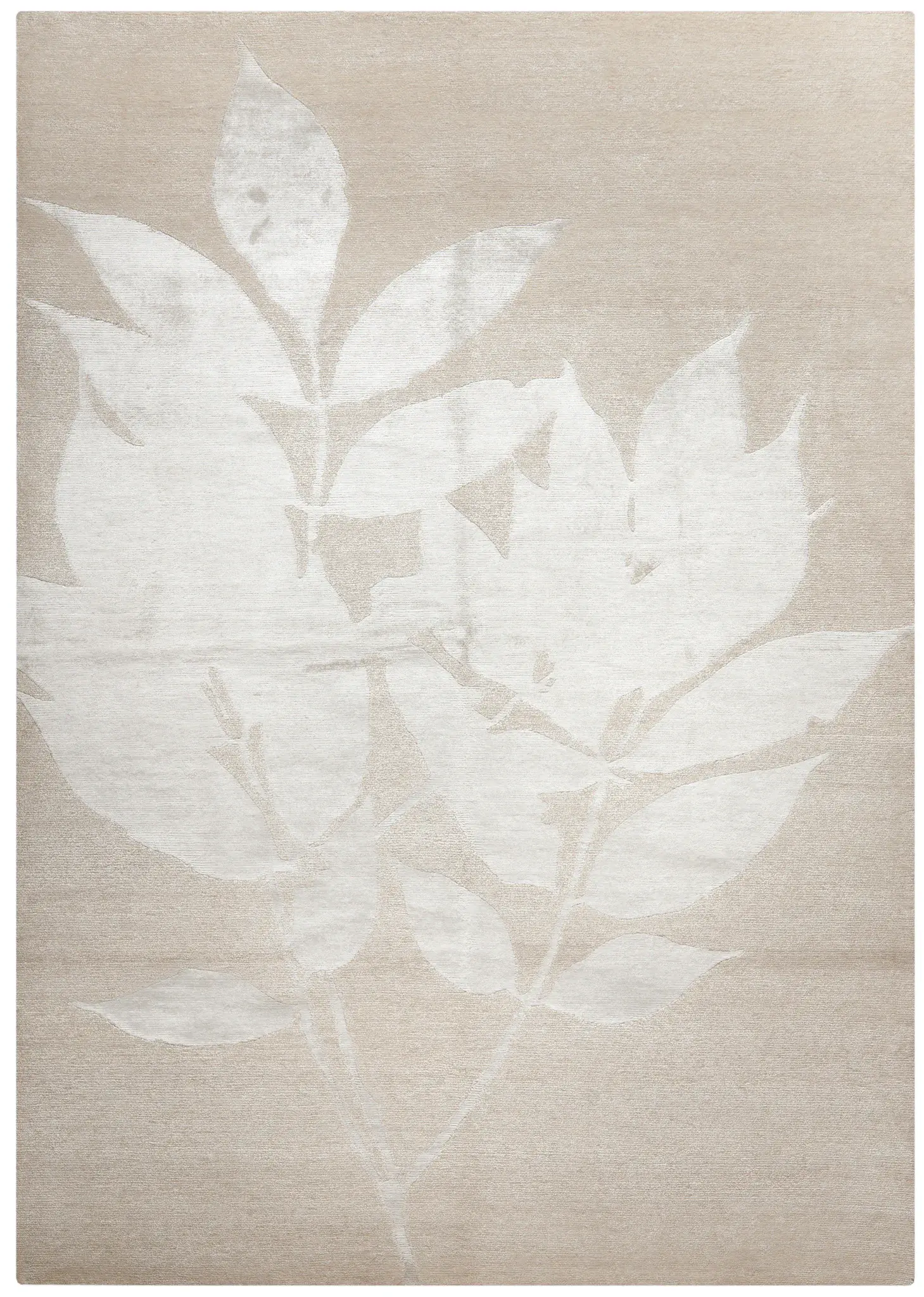 Tibetan Shadow Leaf Hand-Knotted Rug