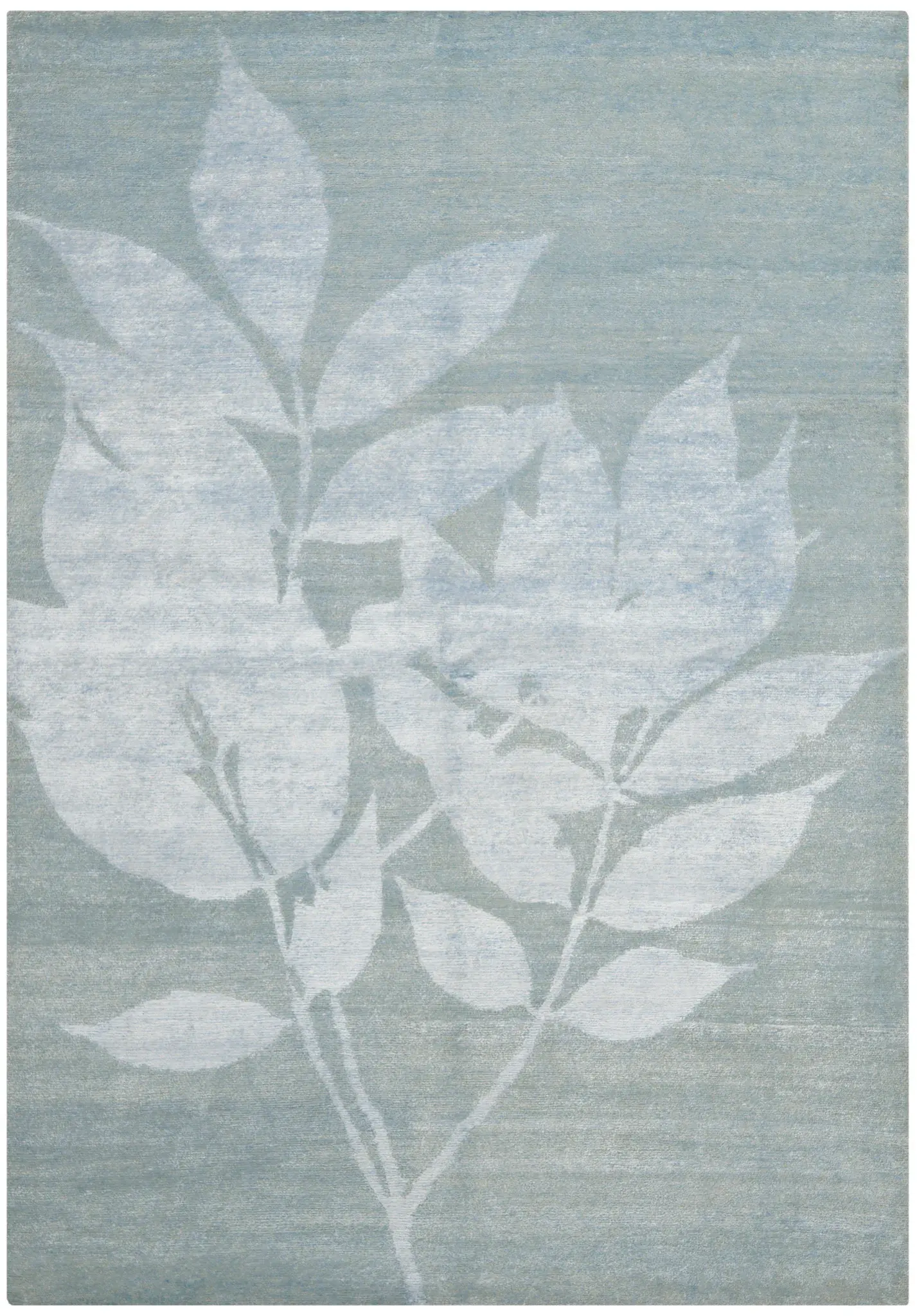 Tibetan Shadow Leaf Hand-Knotted Rug