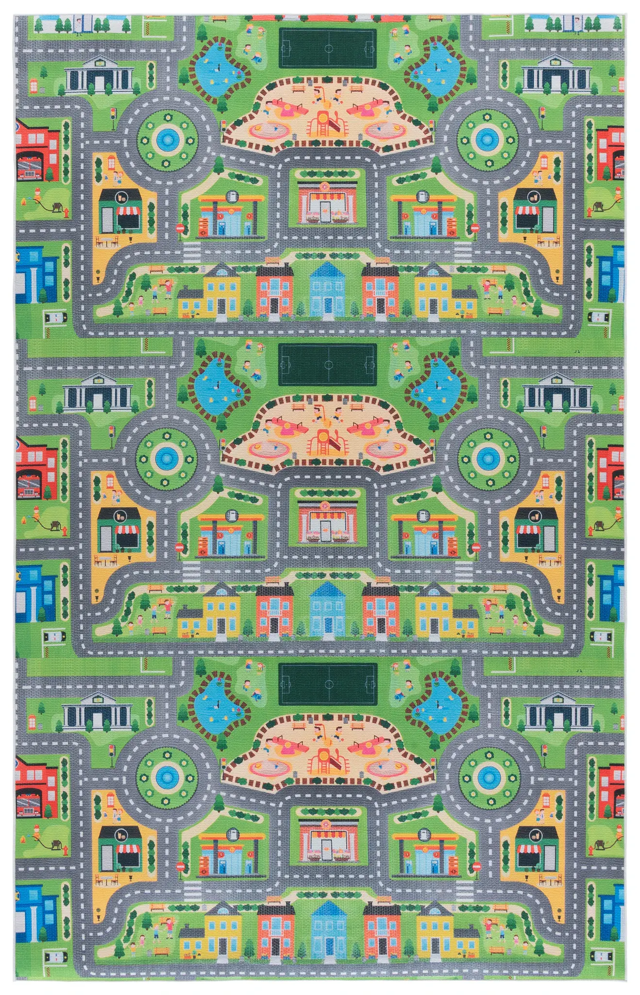 Tacoma Kids Town Map Washable Rug