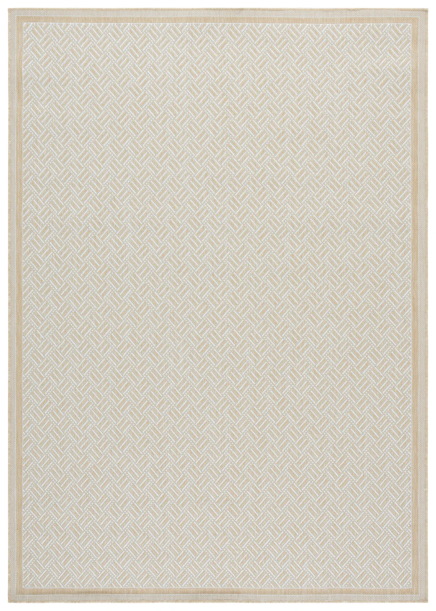Terrace Basketweave Border Outdoor Rug