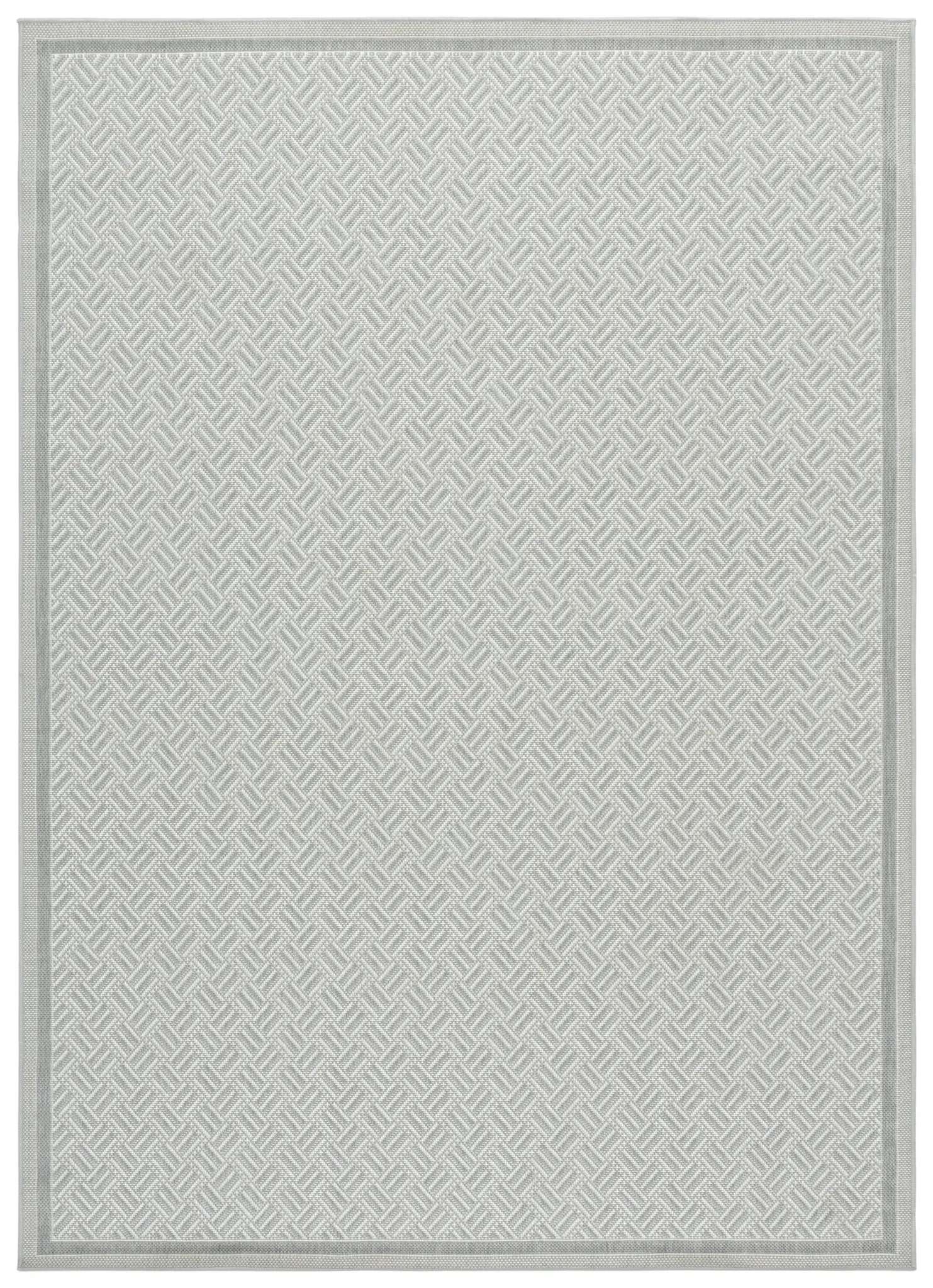 Terrace Basketweave Border Outdoor Rug