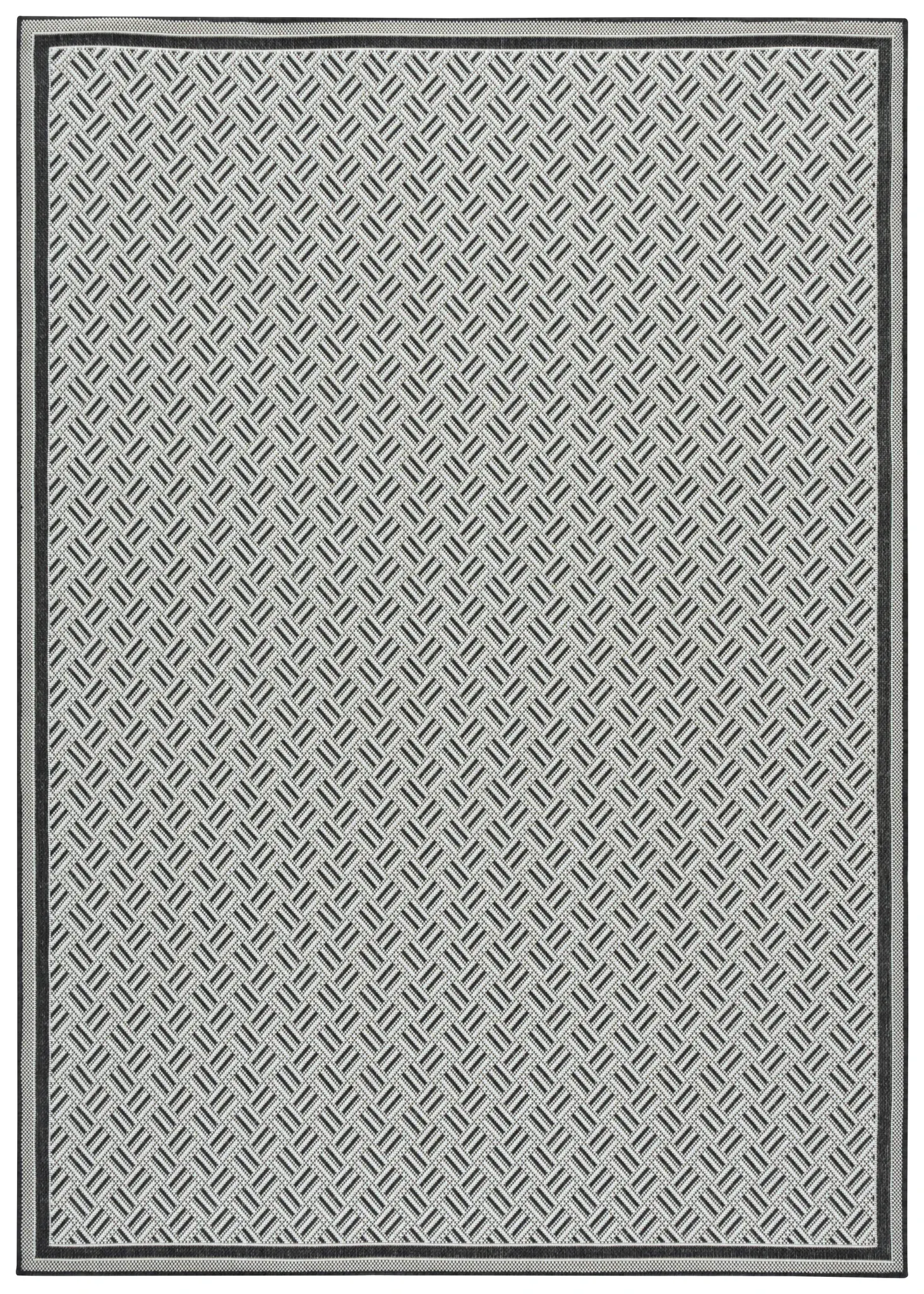Terrace Basketweave Border Outdoor Rug