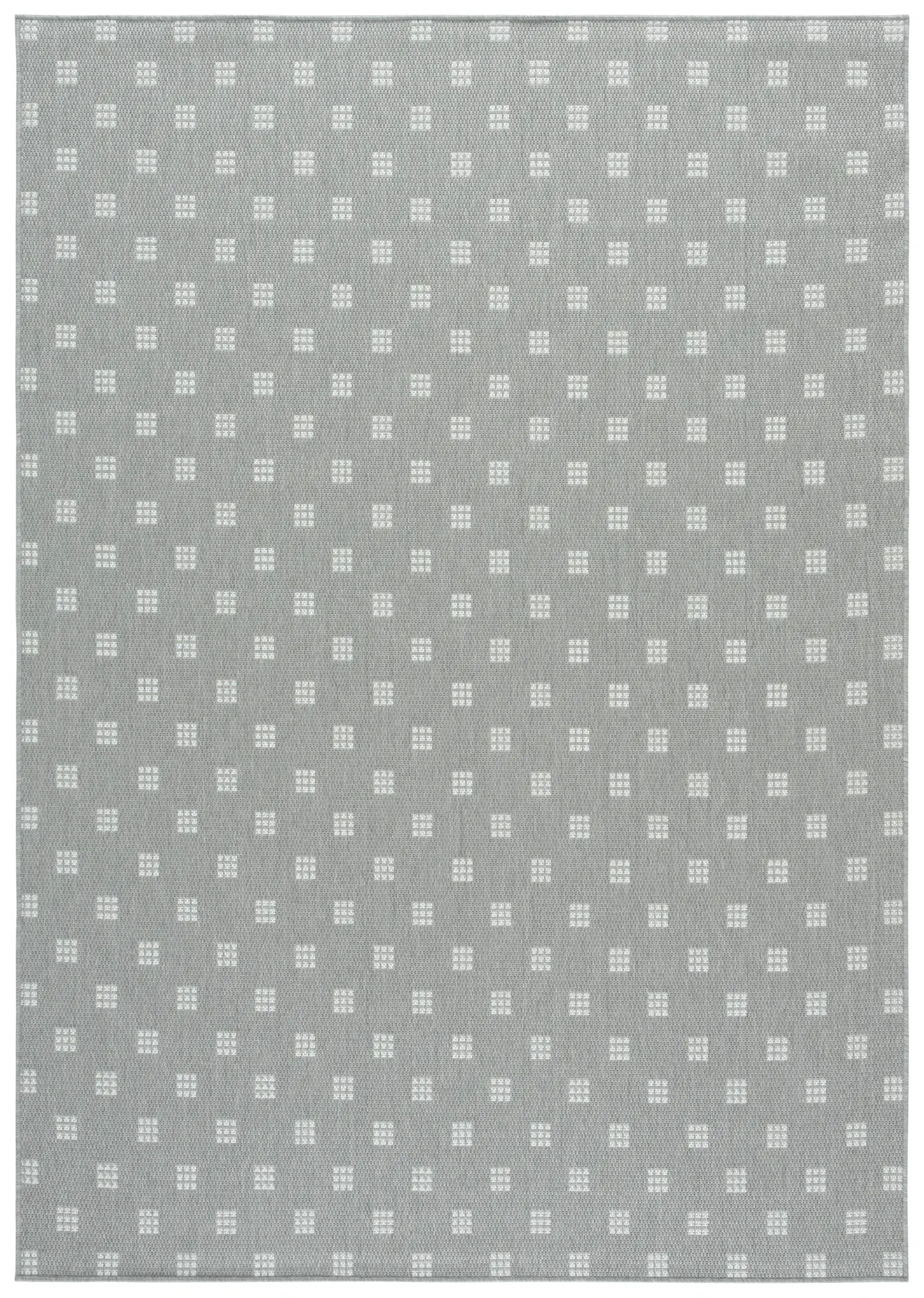 Terrace Geometric Grid Outdoor Rug