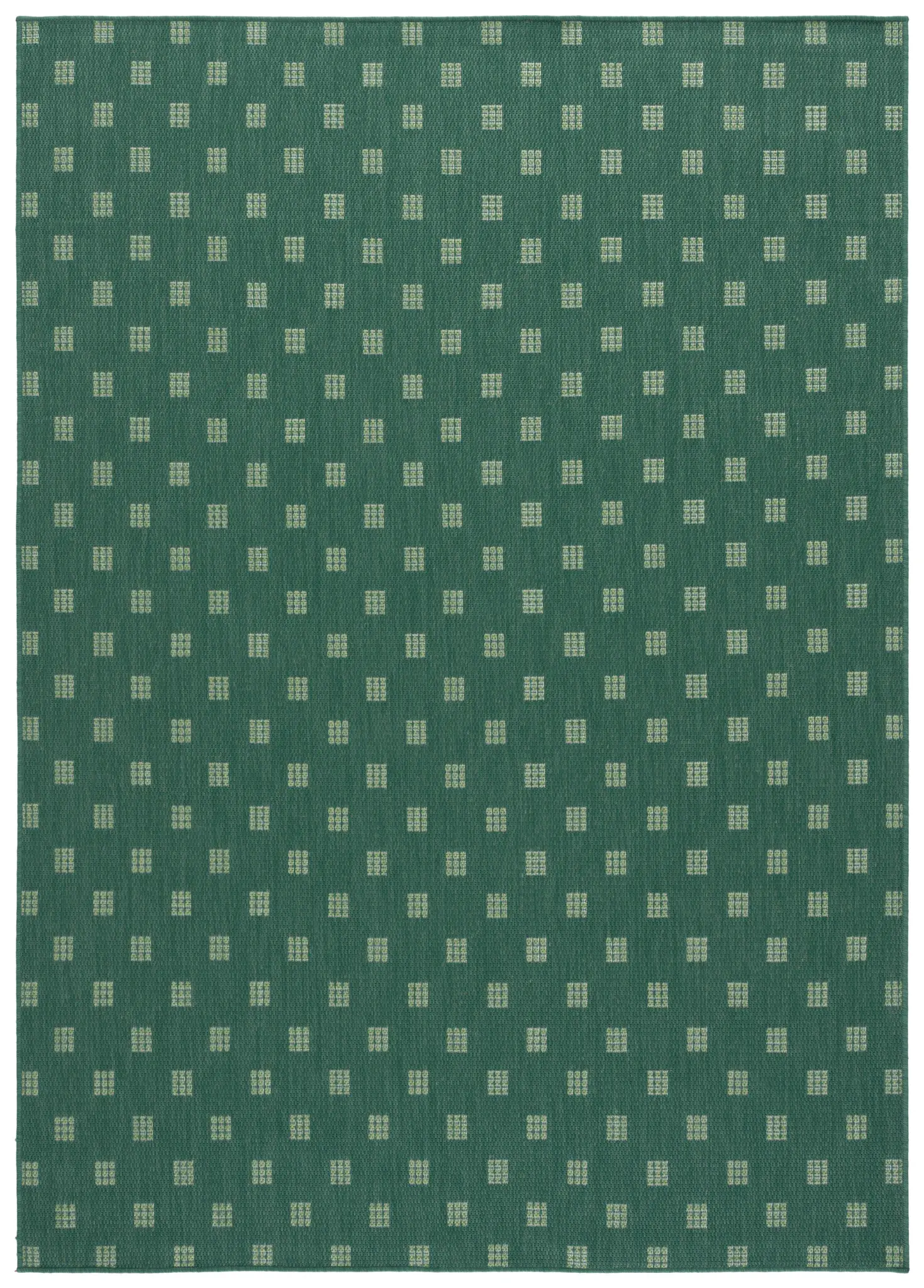 Terrace Geometric Grid Outdoor Rug