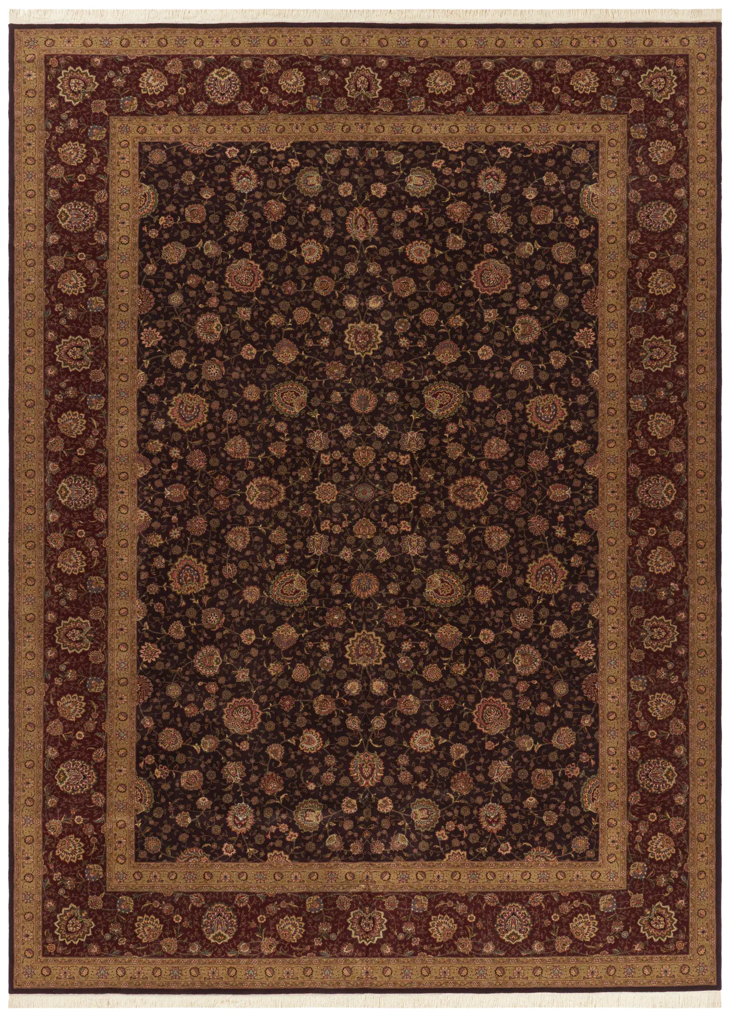 Tabriz Floral Bordered Rug