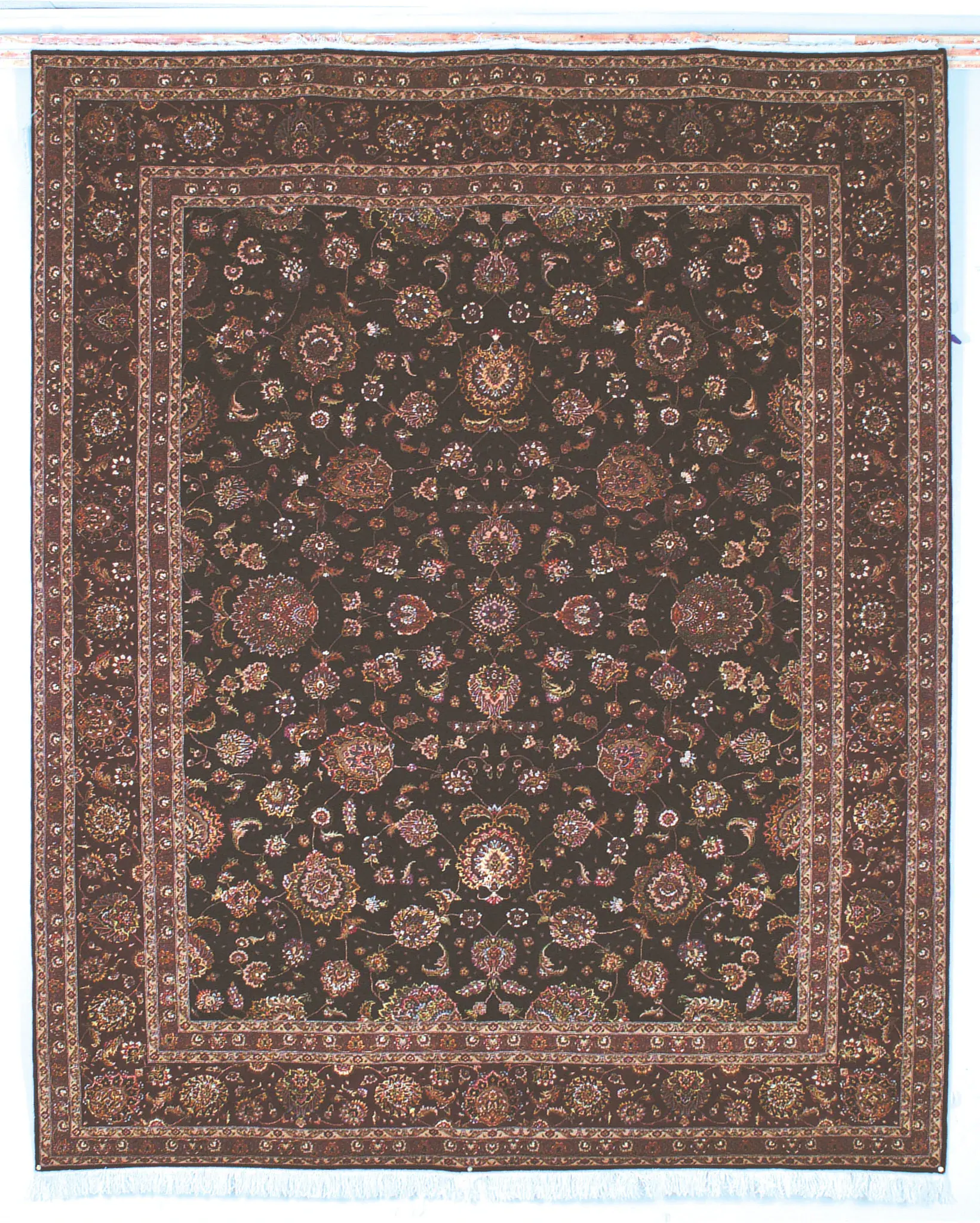 Tabriz Floral Vine Wool Rug