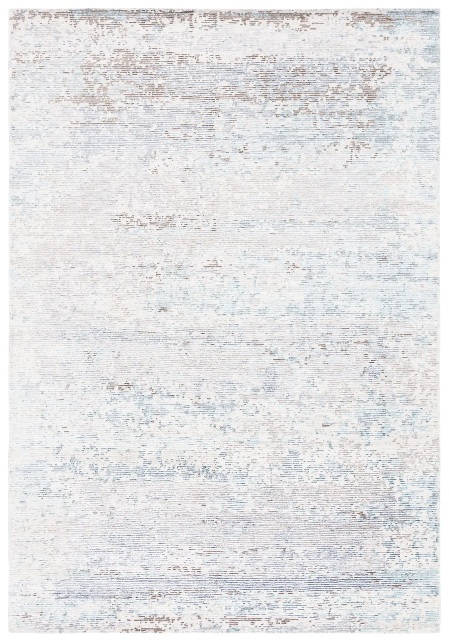 Tiffany Striated Abstract Hand-Knotted Rug