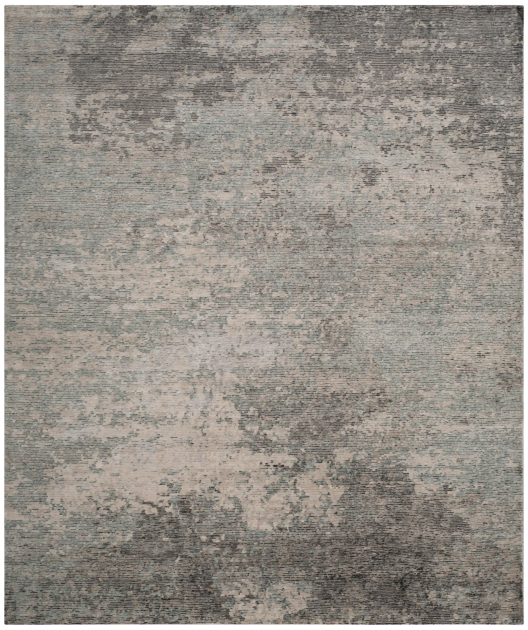 Tiffany Eroded Abstract Hand-Knotted Rug