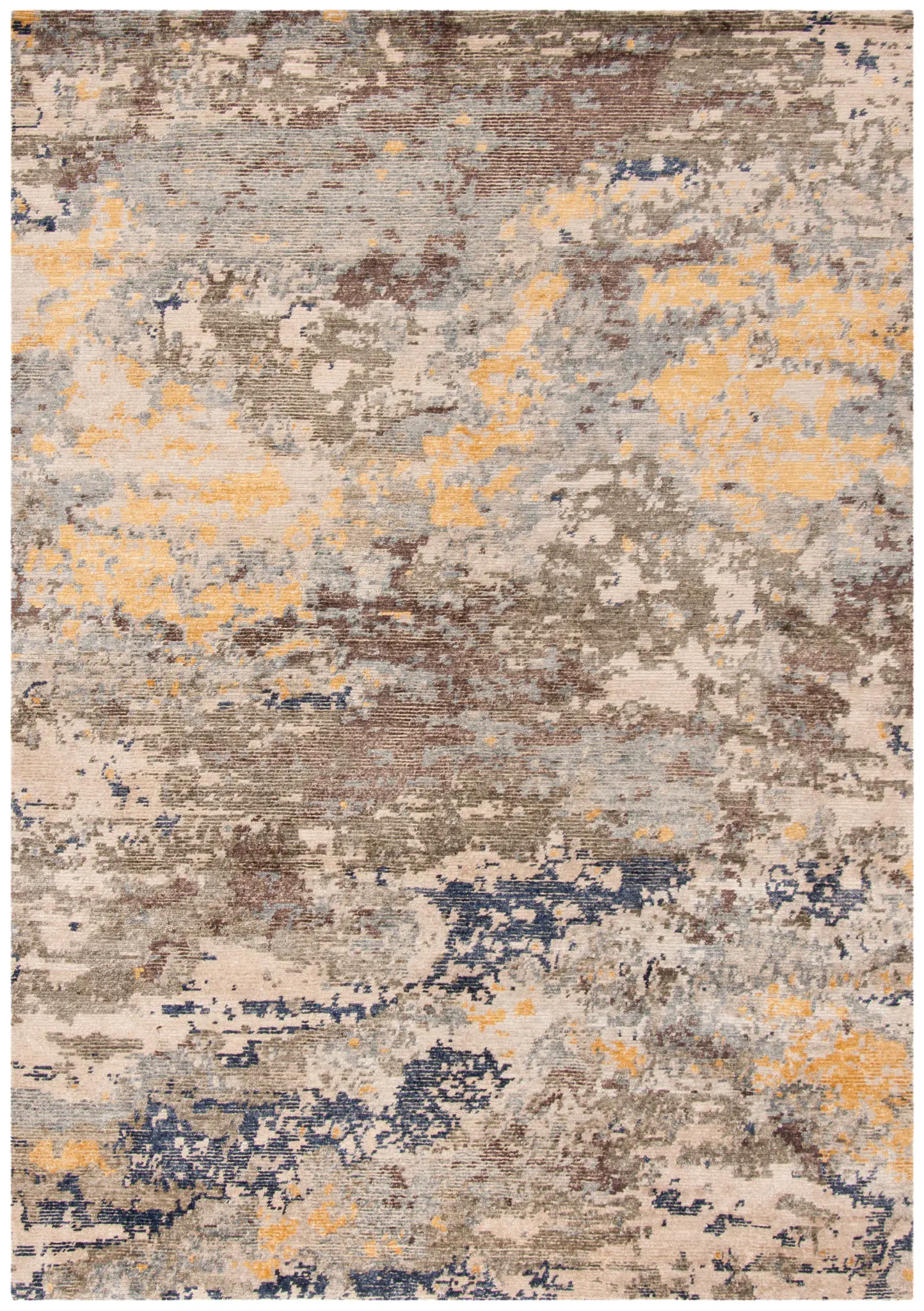 Tiffany Weathered Abstract Hand-Knotted Rug