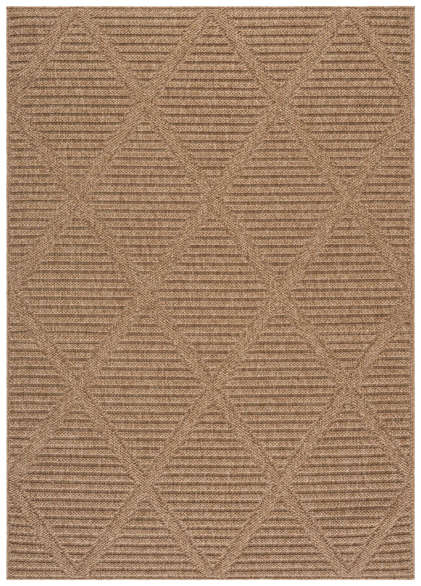 Texture Faux Sisal Modern Diamond Trellis Rug