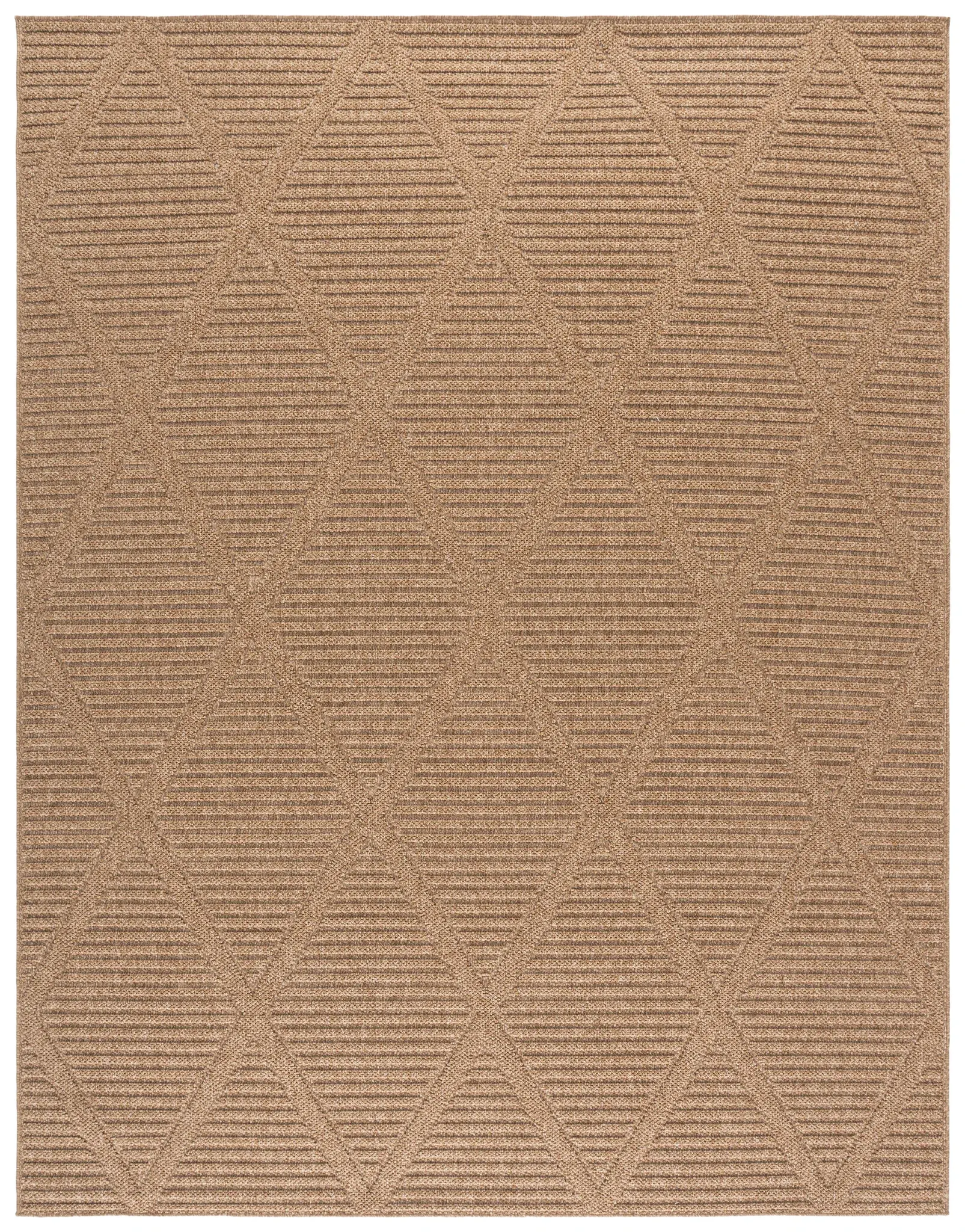 Texture Faux Sisal Modern Diamond Trellis Rug