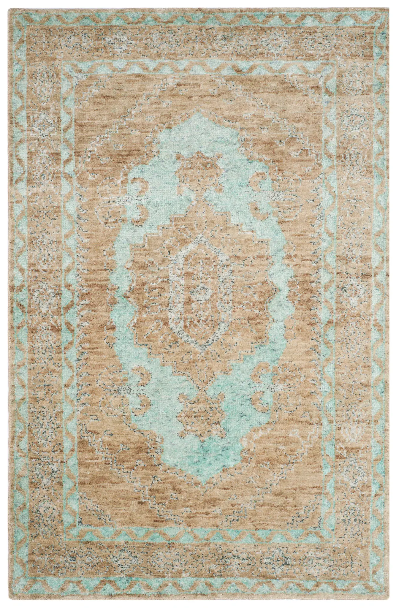 Tangier Traditional Medallion Hand-Knotted Rug