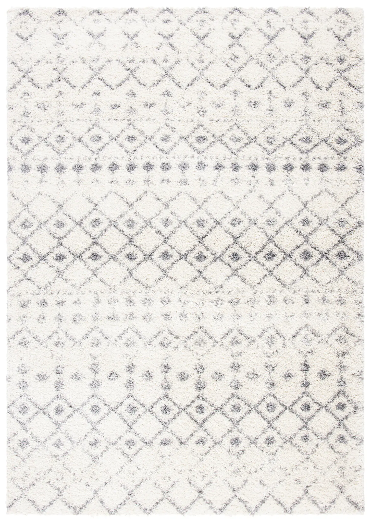 Tahoe Banded Diamond Shag Rug