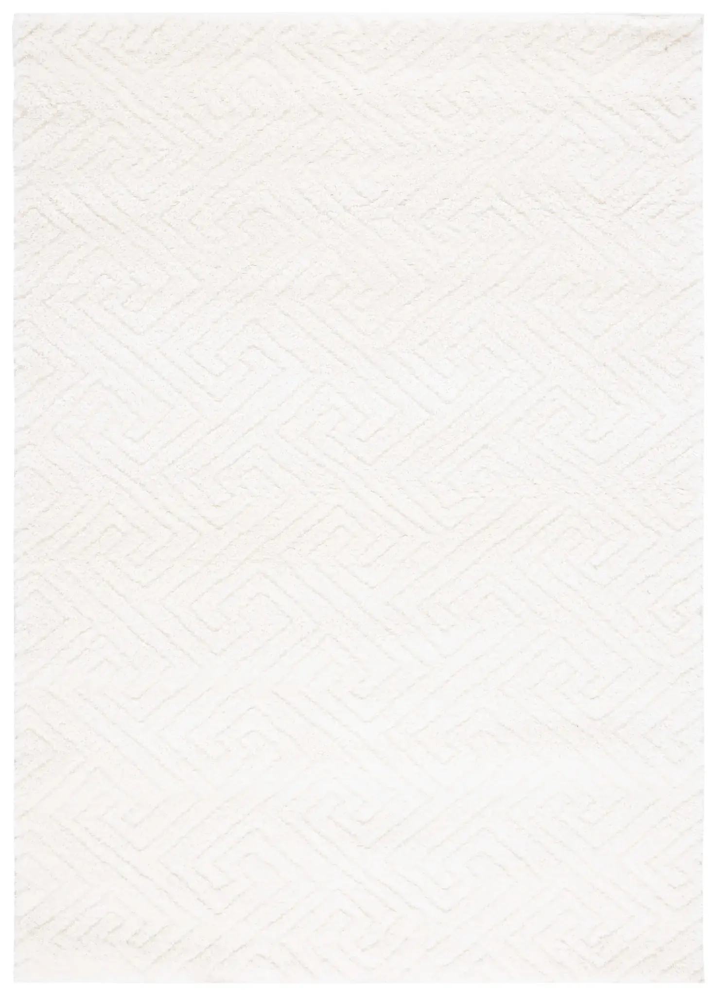 Tahoe Geometric Maze Shag Rug