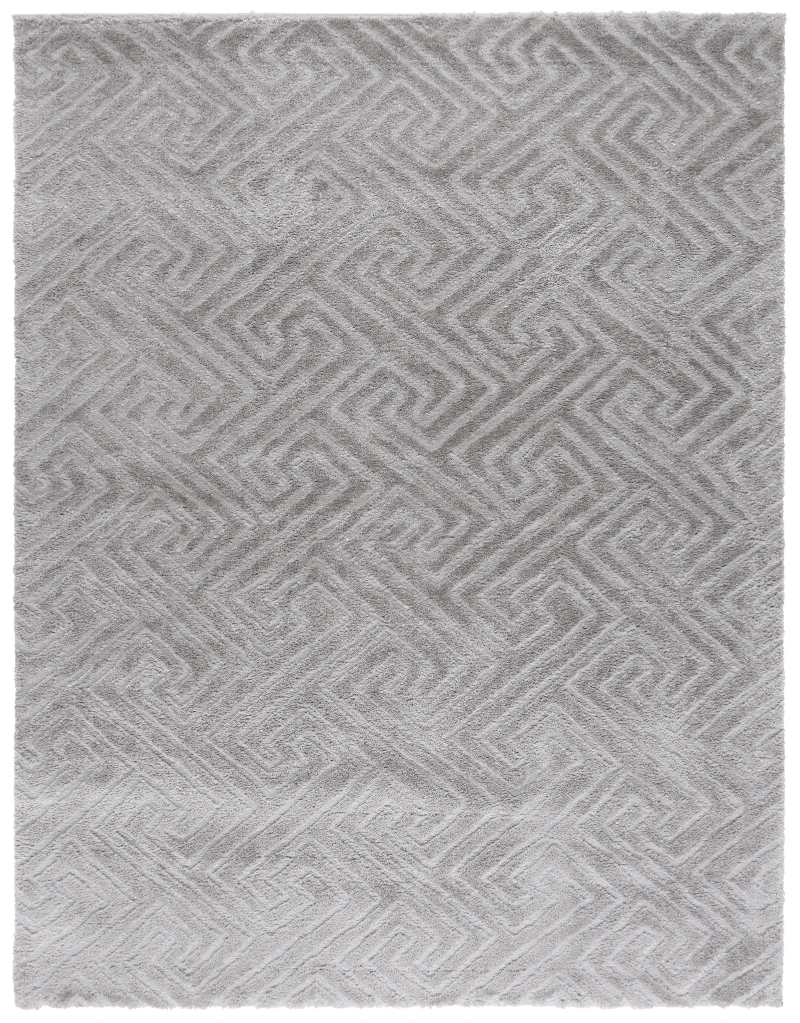 Tahoe Geometric Maze Shag Rug