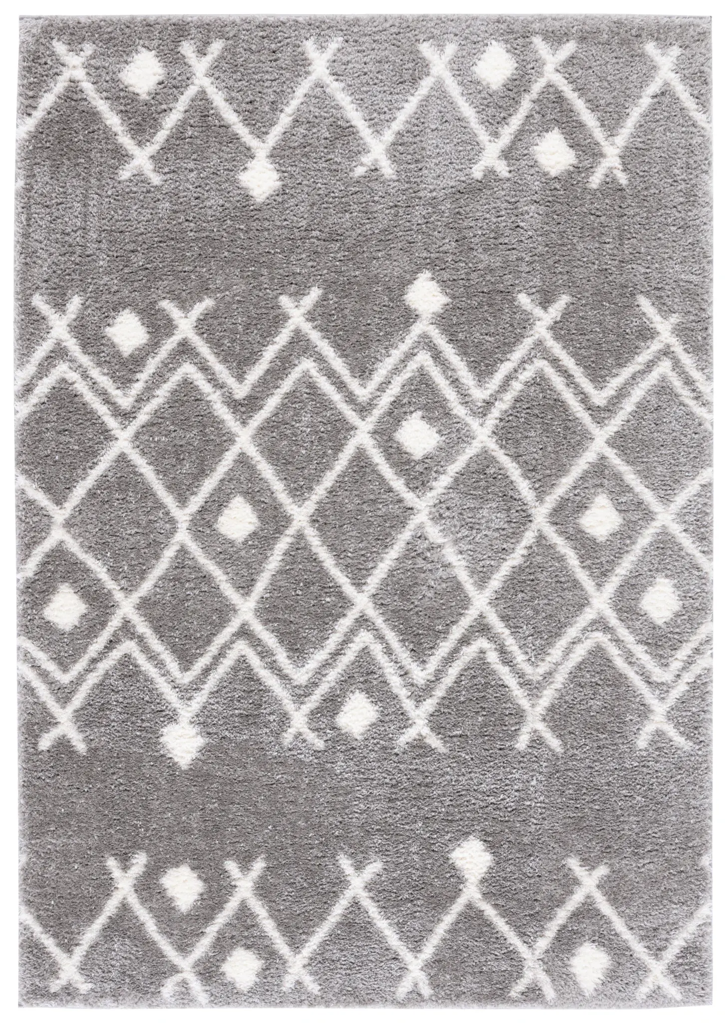 Tahoe Banded Chevron Diamond Shag Rug