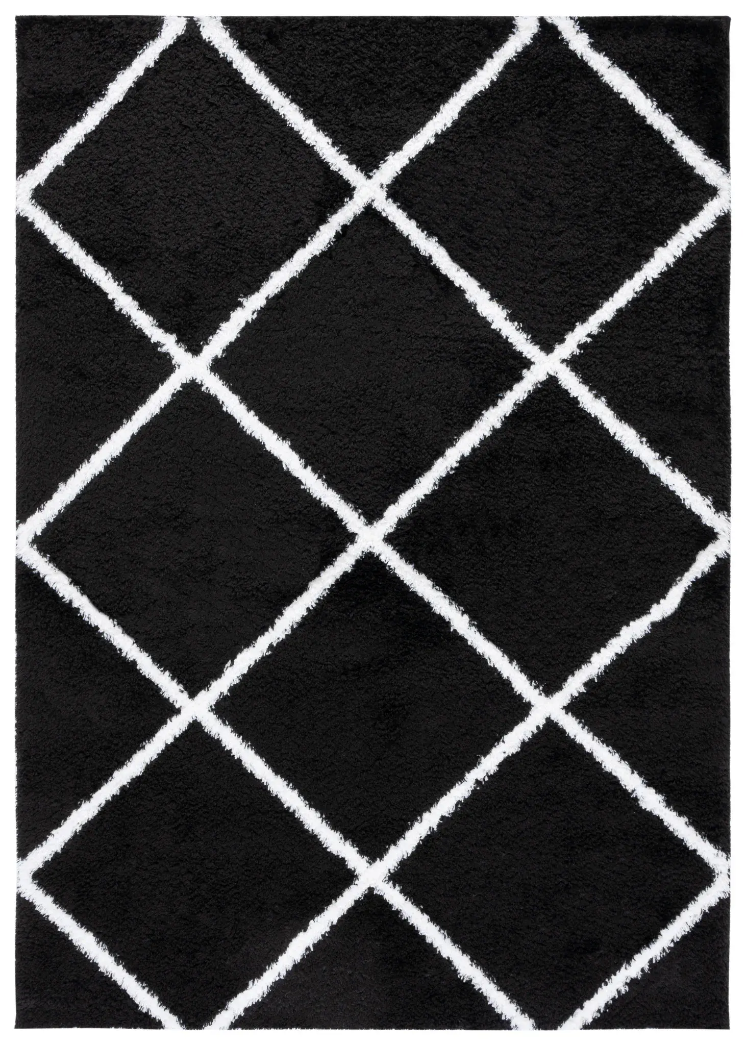 Tahoe Diamond Trellis Shag Rug