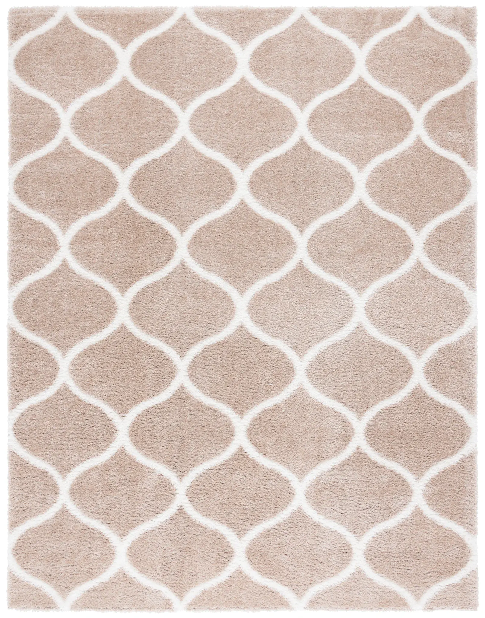 Tahoe Curved Trellis Shag Rug