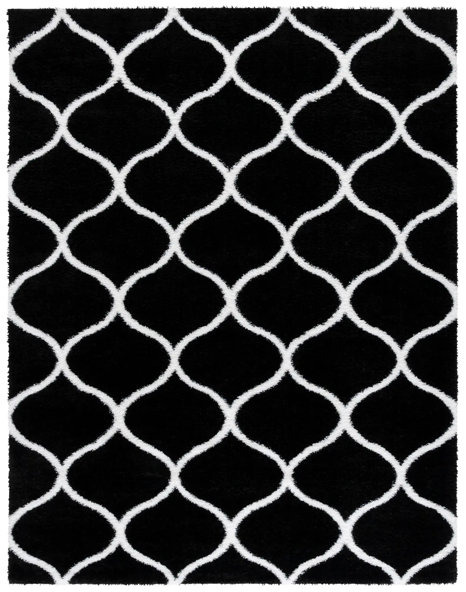 Tahoe Curved Trellis Shag Rug