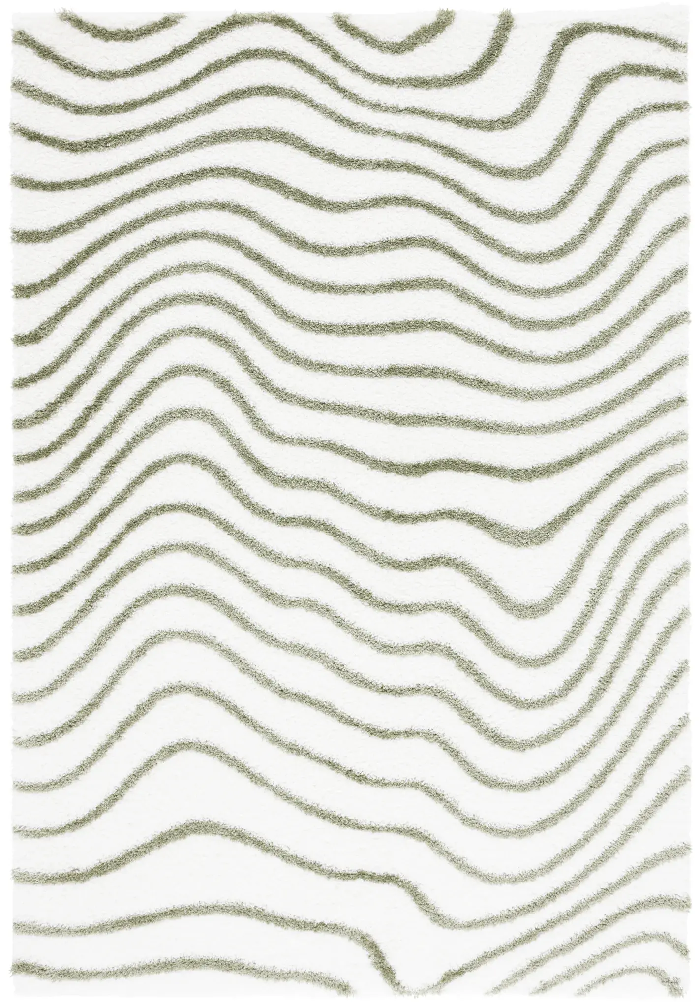 Tahoe Wavy Stripe Shag Rug