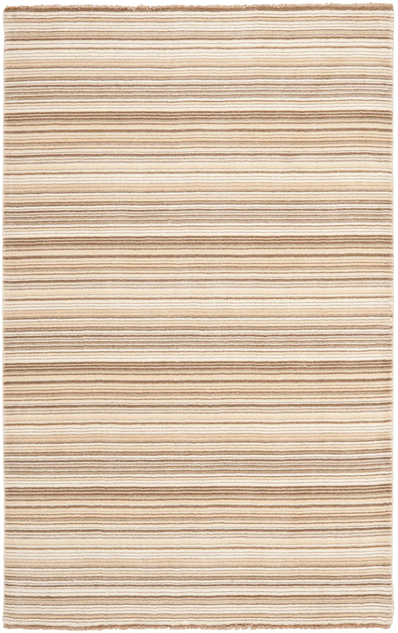 Tibetan Cottage Striped Hand-Loomed Wool Rug