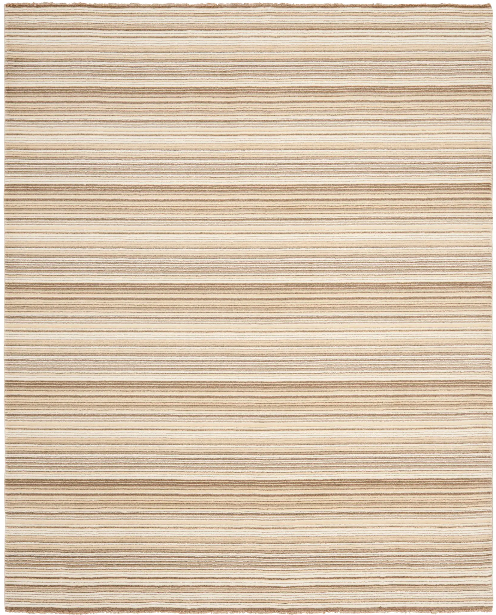 Tibetan Cottage Striped Hand-Loomed Wool Rug