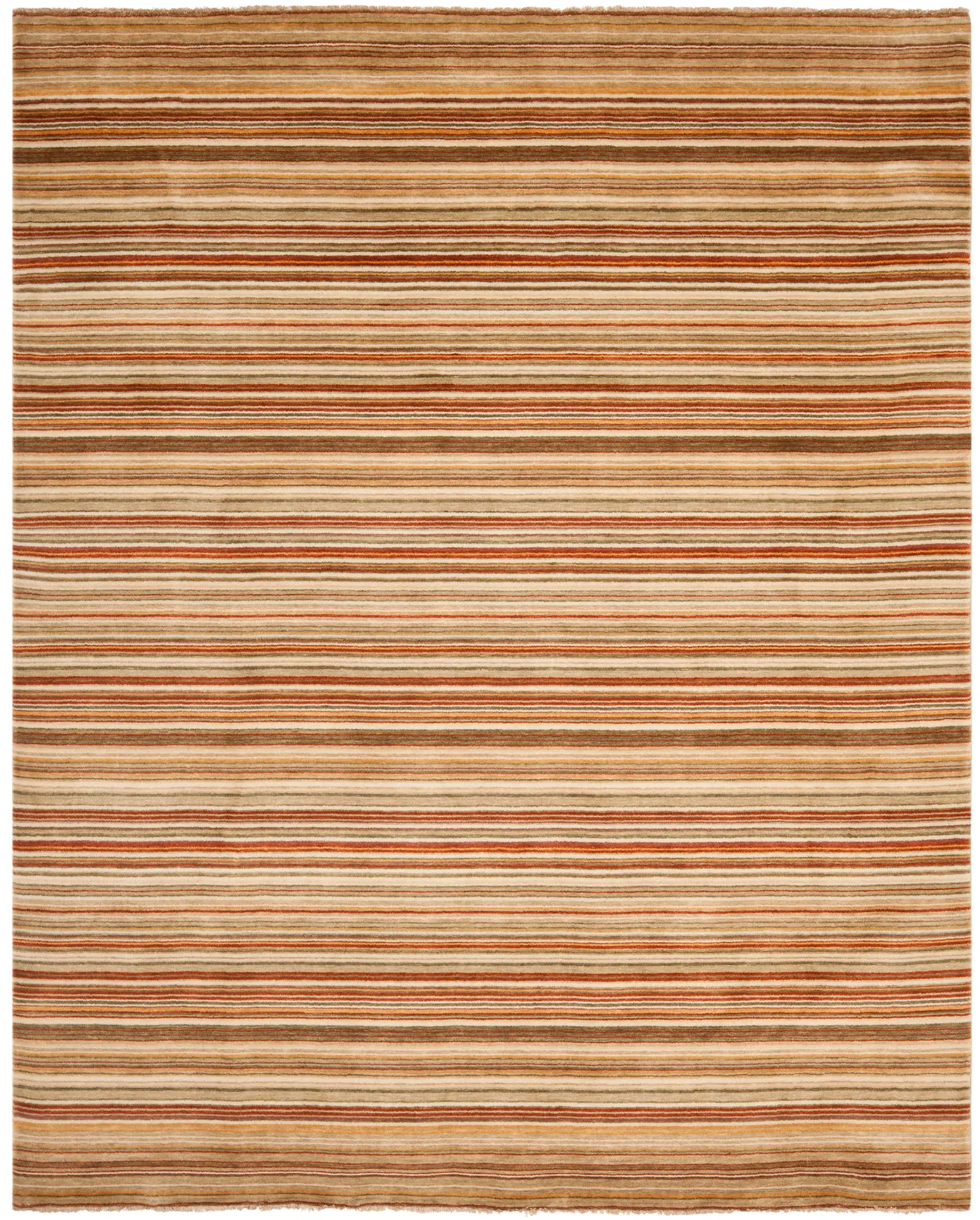 Tibetan Sierra Stripe Hand-Loomed Wool Rug