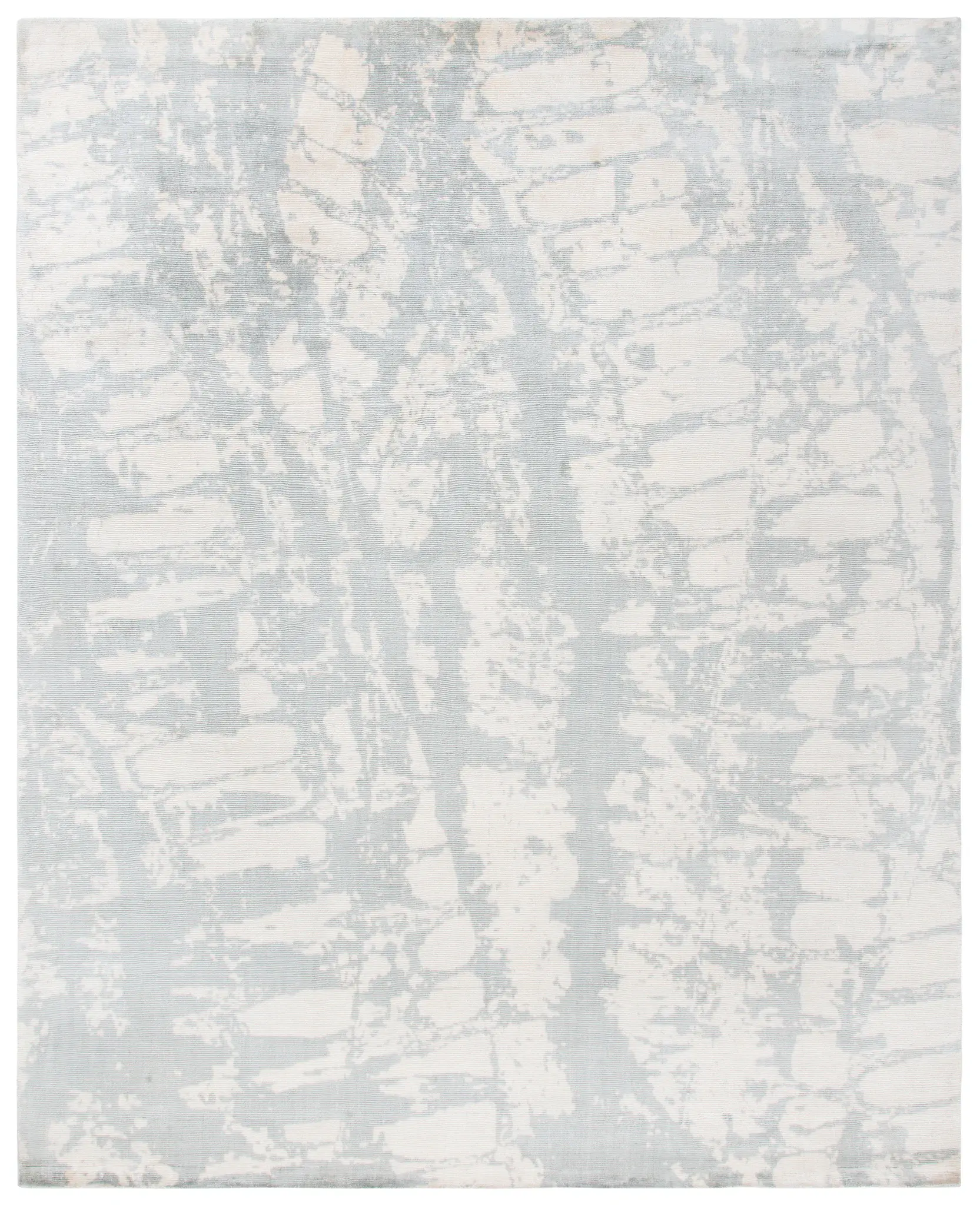 Tibetan Distressed Abstract Hand-Loomed Viscose Rug