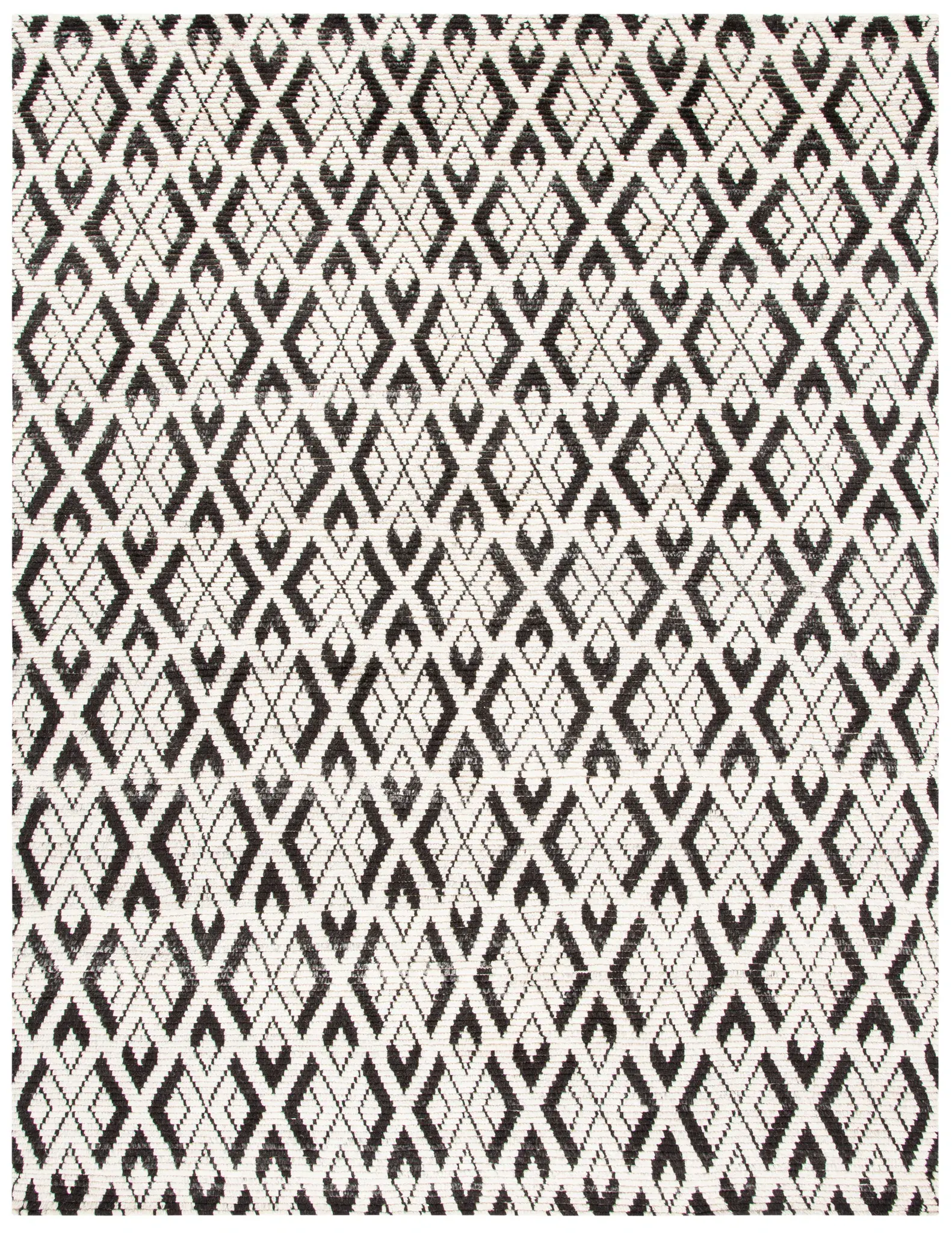 Tibetan Scandinavian Diamond Lattice Hand-Knotted Wool Rug