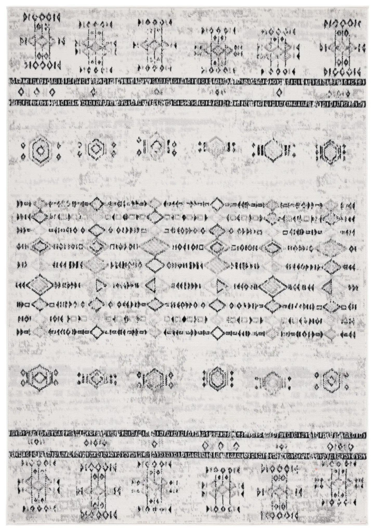Temple Banded Tribal Rug
