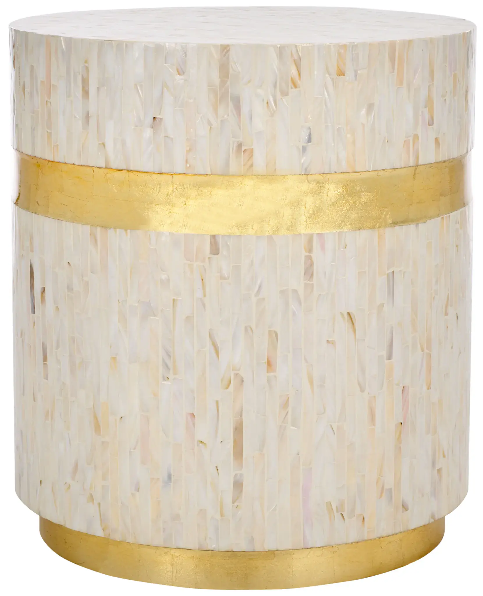 Perla Mosaic Round Side Table