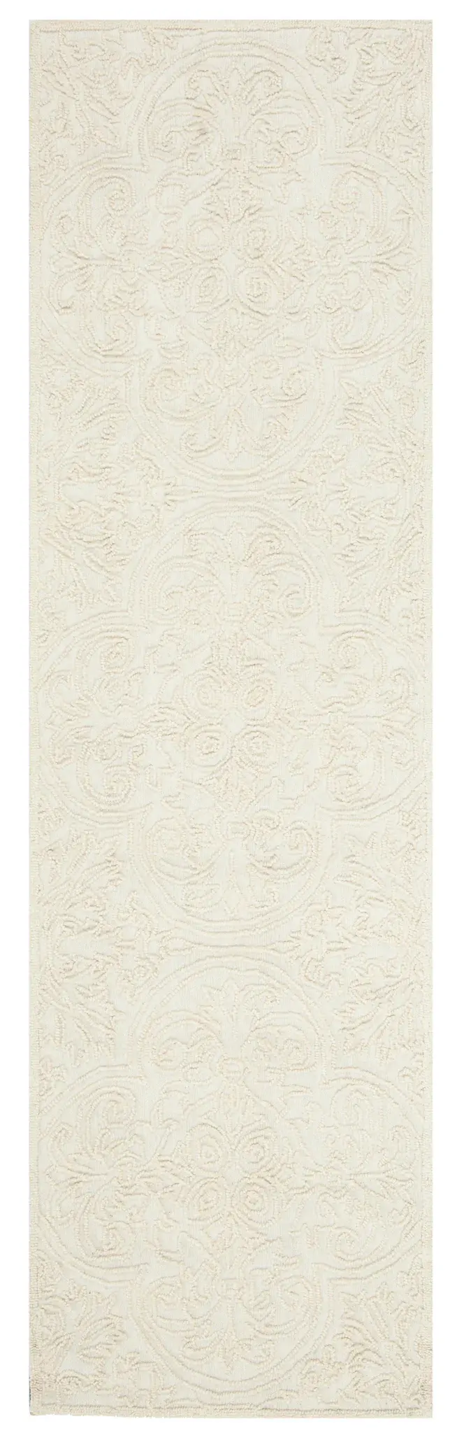 Trace Scrolling Medallion Hand-Tufted Wool Rug
