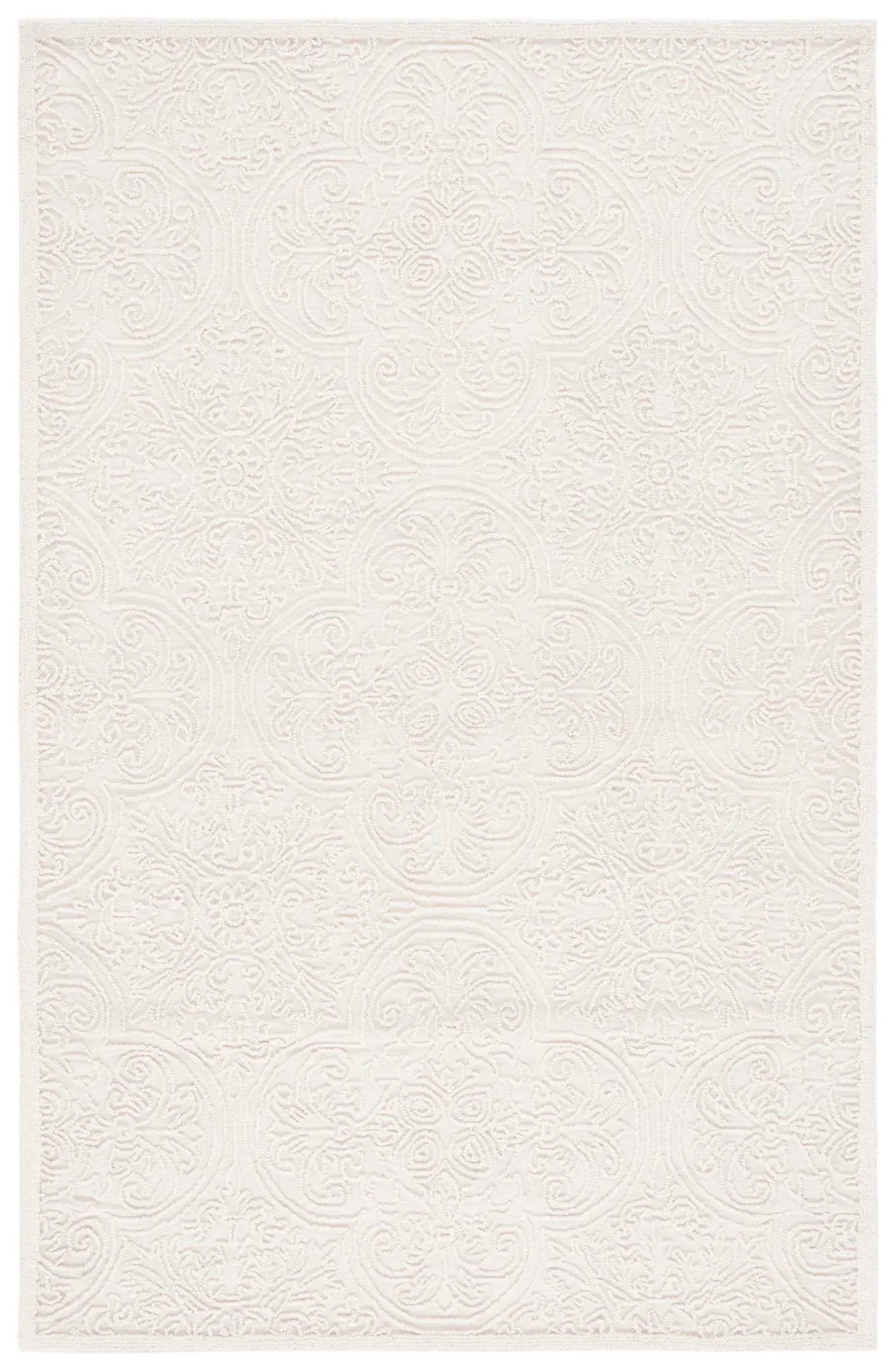 Trace Scrolling Medallion Hand-Tufted Wool Rug