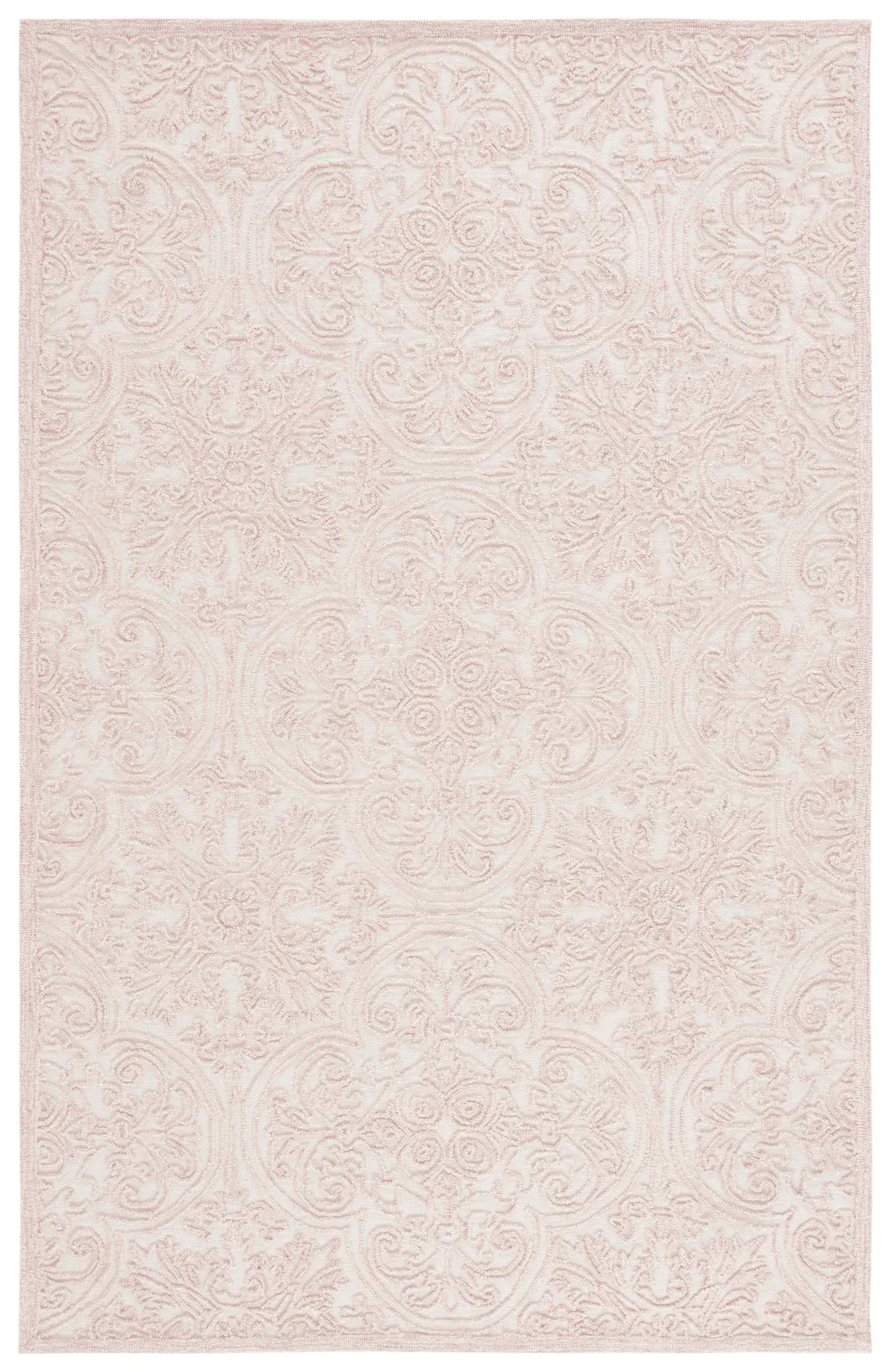 Trace Scrolling Medallion Hand-Tufted Wool Rug