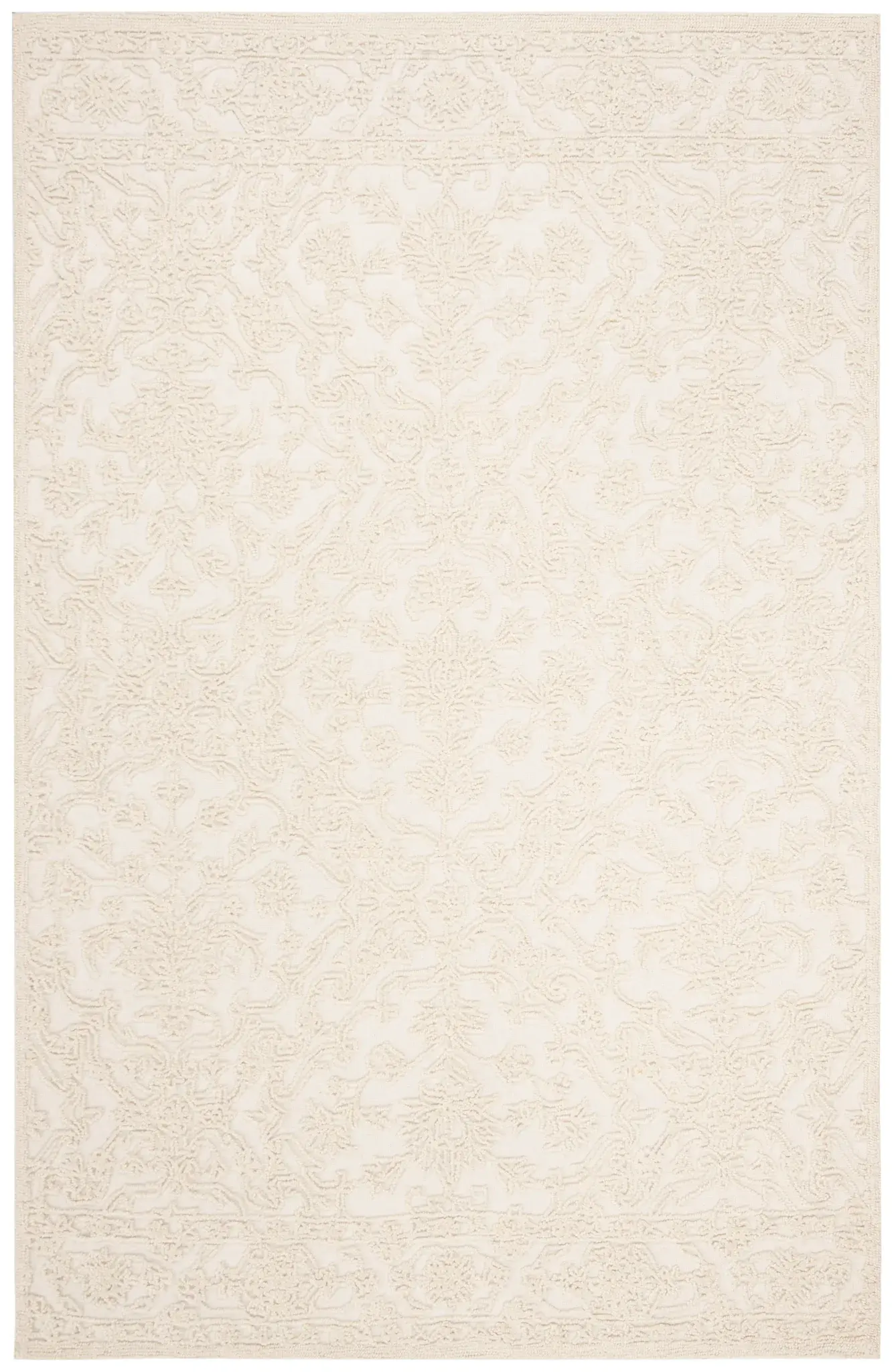 Trace Damask Hand-Tufted Wool Rug