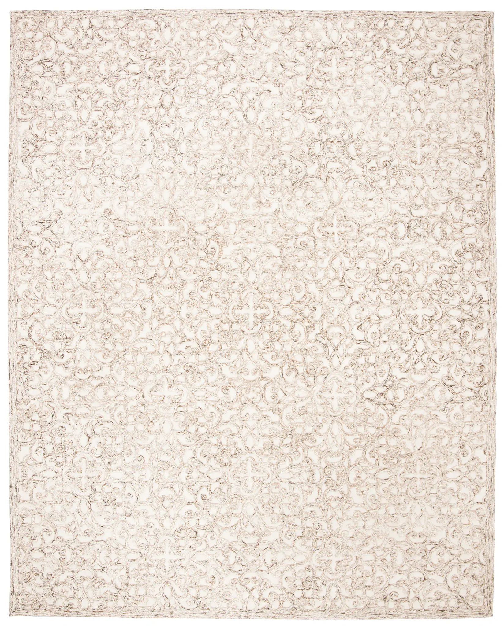 Trace Damask Scroll Hand-Tufted Wool Rug