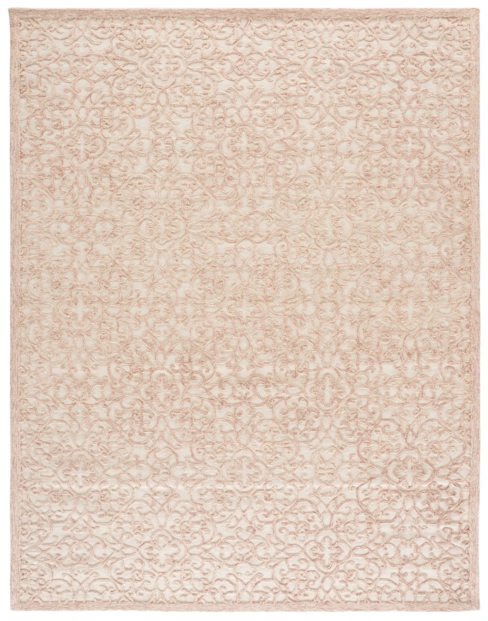 Trace Damask Scroll Hand-Tufted Wool Rug