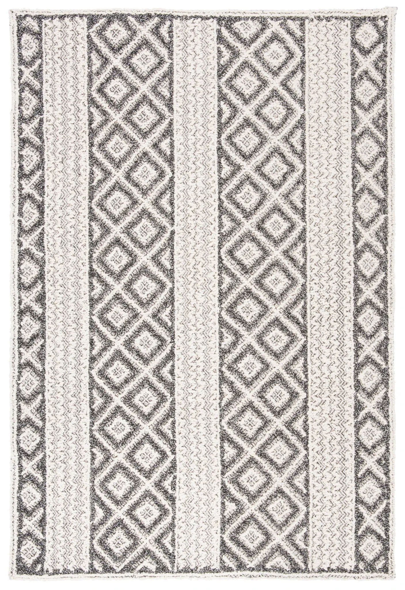 Trace Diamond Stripe Hand-Tufted Wool Blend Rug