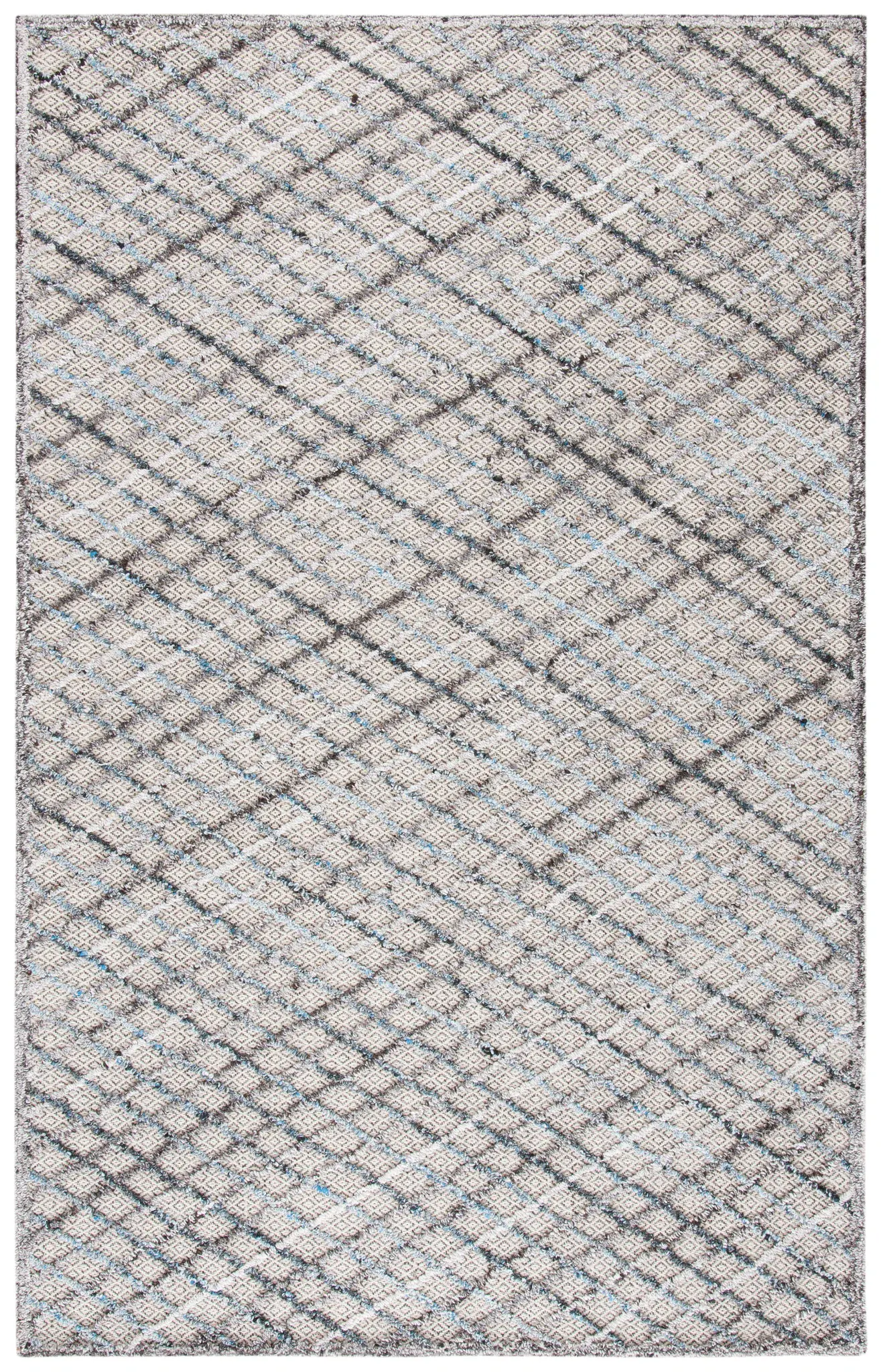Trace Diamond Grid Hand-Tufted Wool Blend Rug