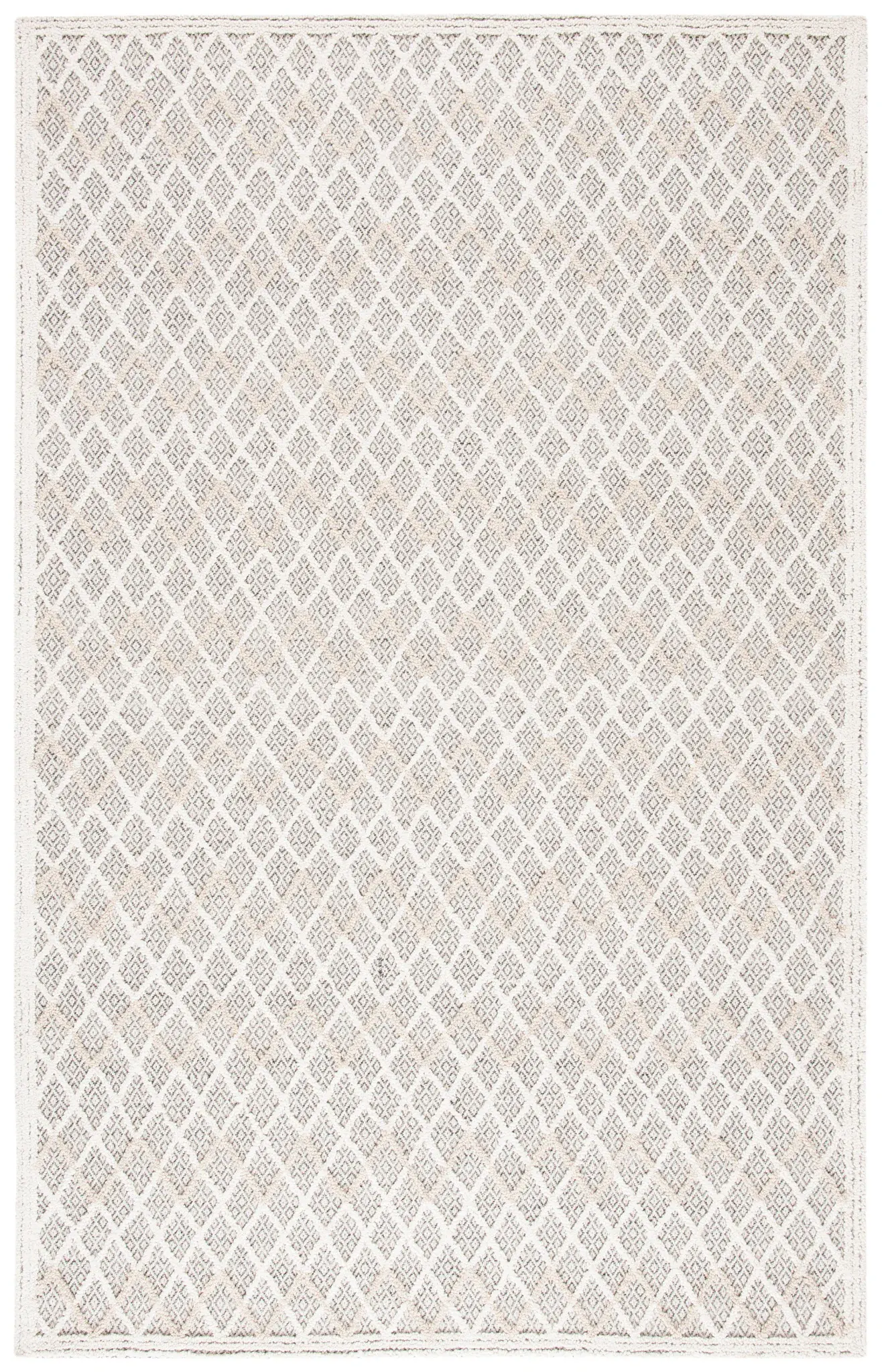 Trace Diamond Trellis Hand-Tufted Wool Blend Rug