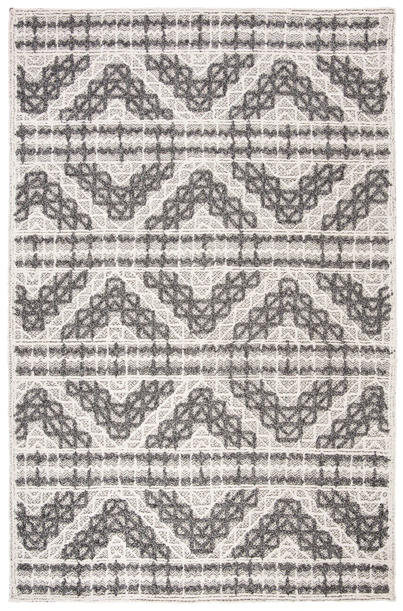 Trace Chevron Hand-Tufted Wool Blend Rug