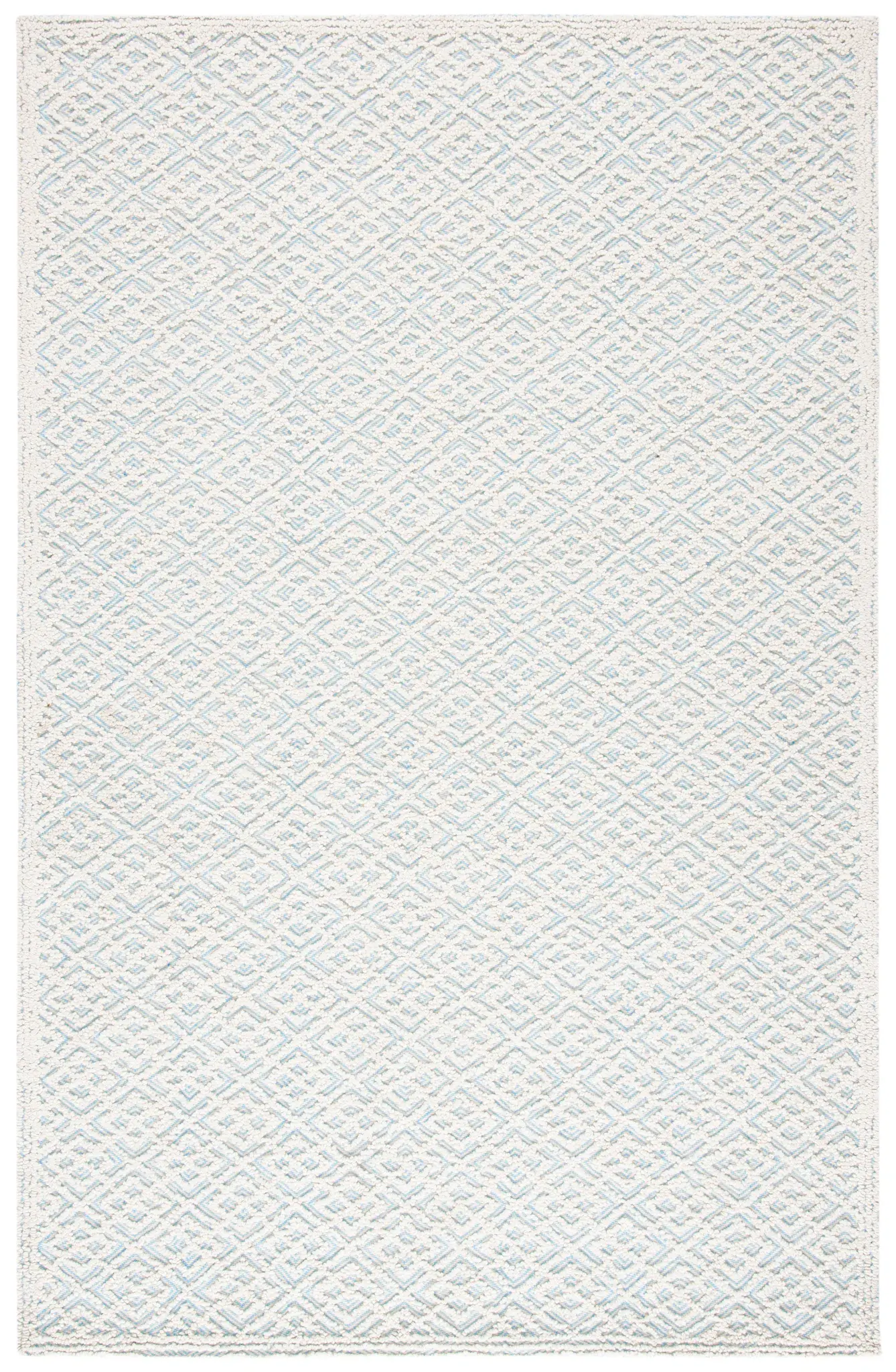Trace Diamond Lattice Hand-Tufted Wool Blend Rug
